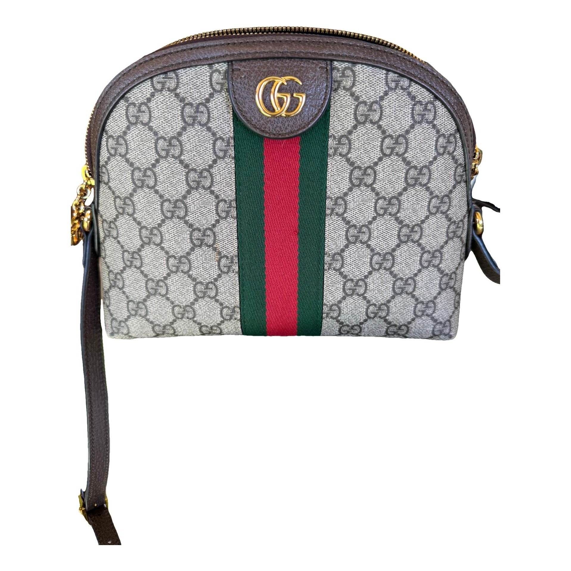 Ophidia Dome leather handbag