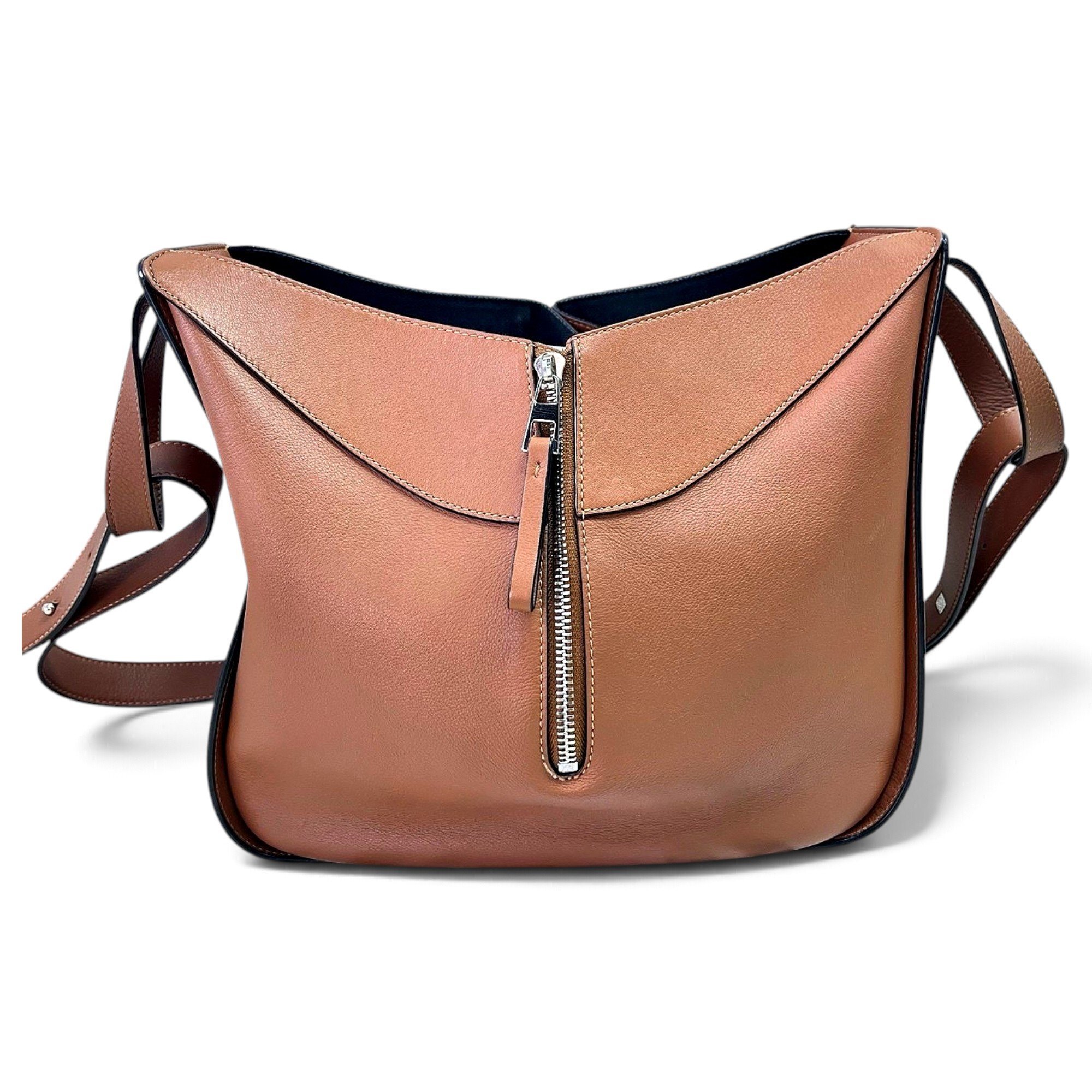 Hammock leather handbag