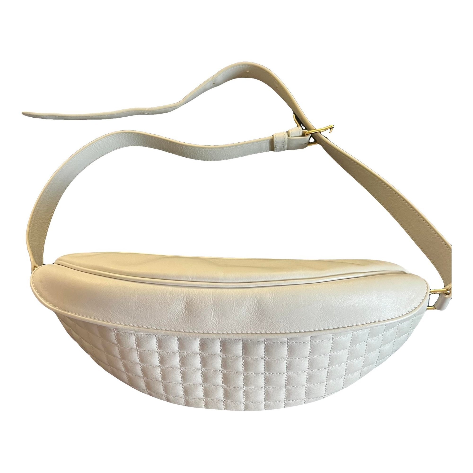Charm leather clutch bag