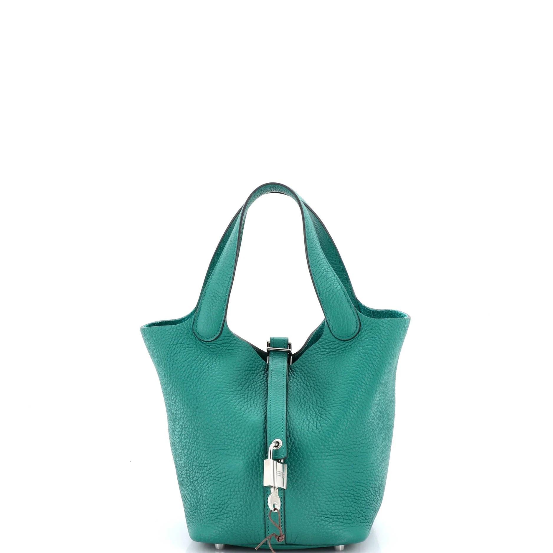 Hermes Picotin 18 Handbag Clemence Leather 2019