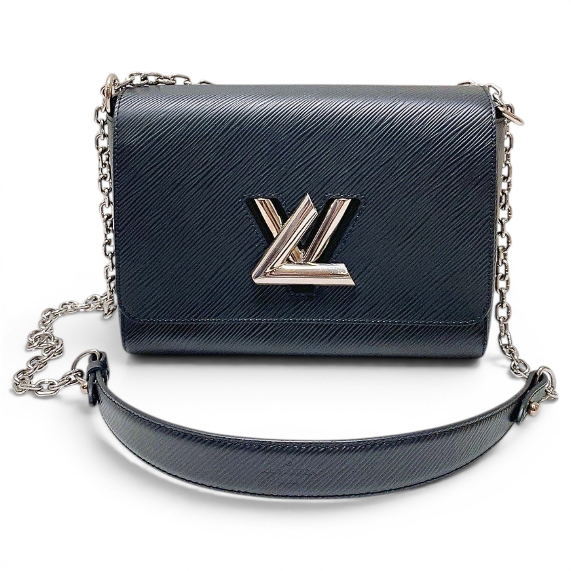 Twist leather handbag
