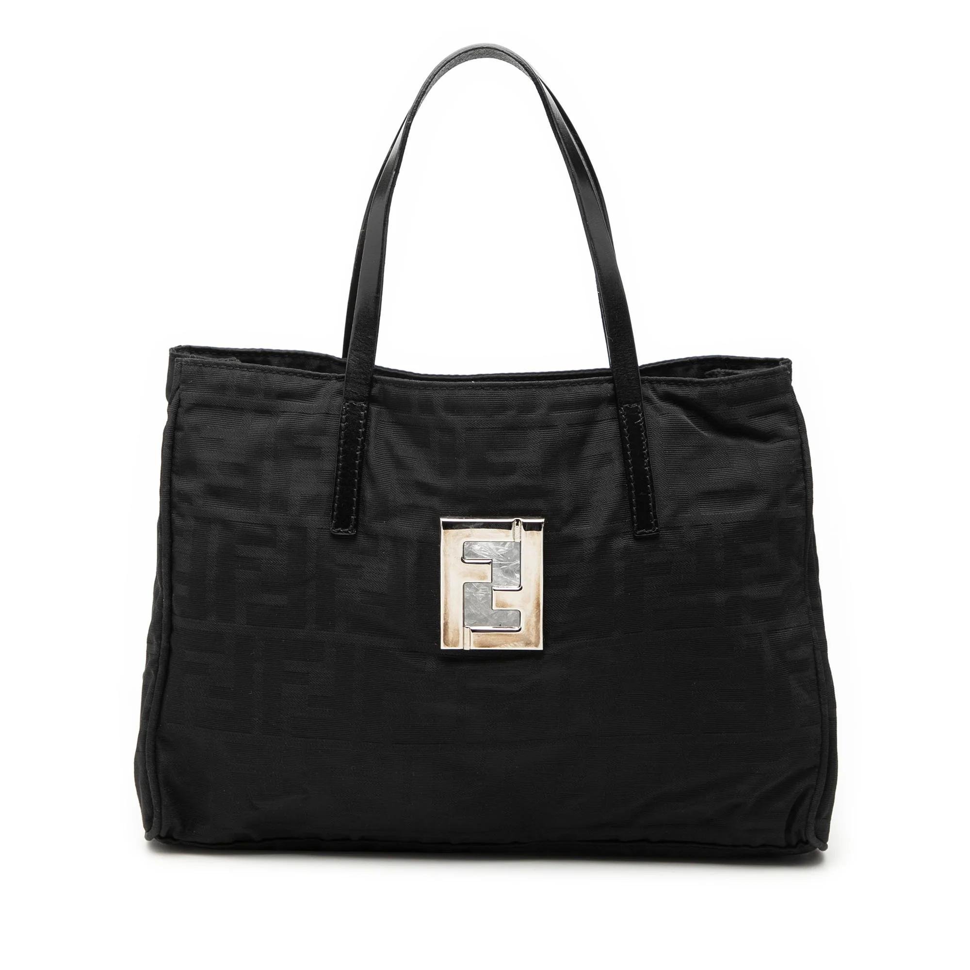 Pocket leather tote