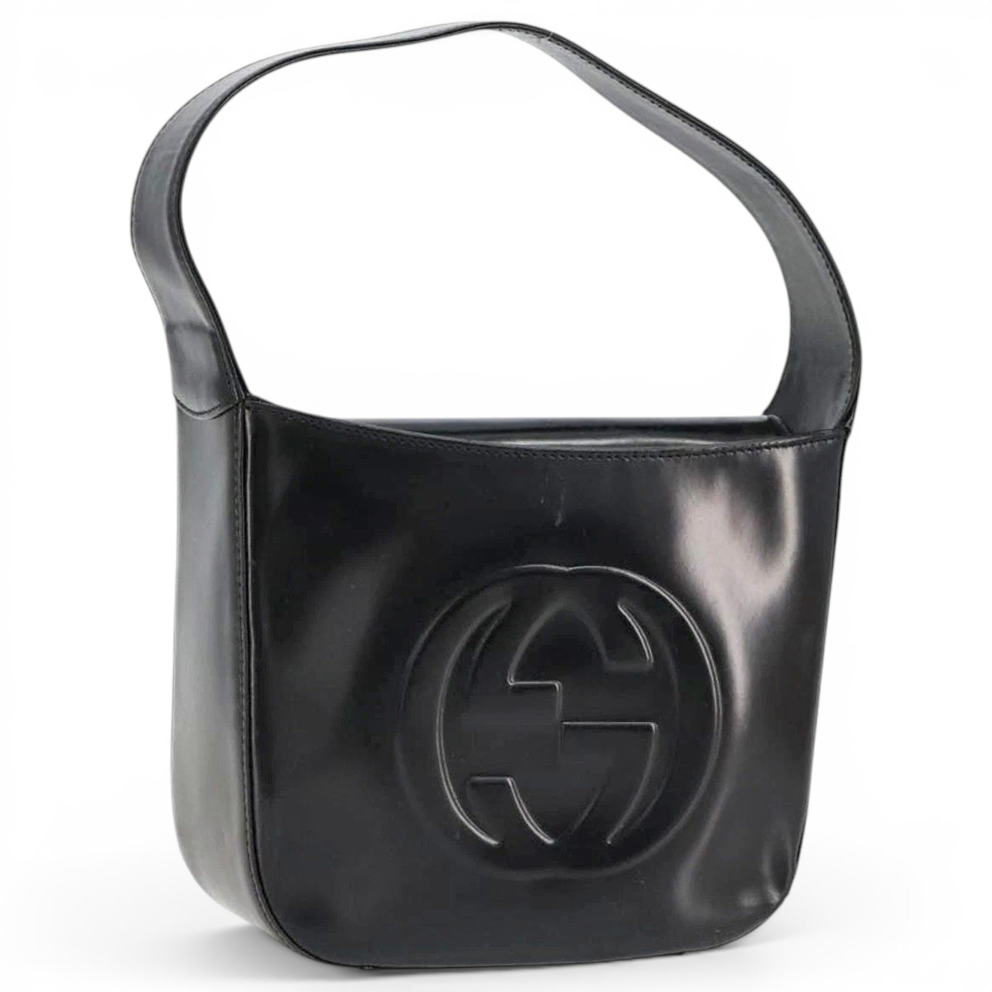 Patent leather handbag