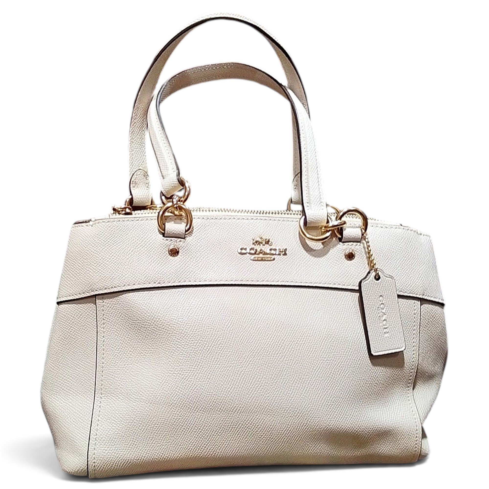 Coach Crossgrain Kitt Carry All leather satchel