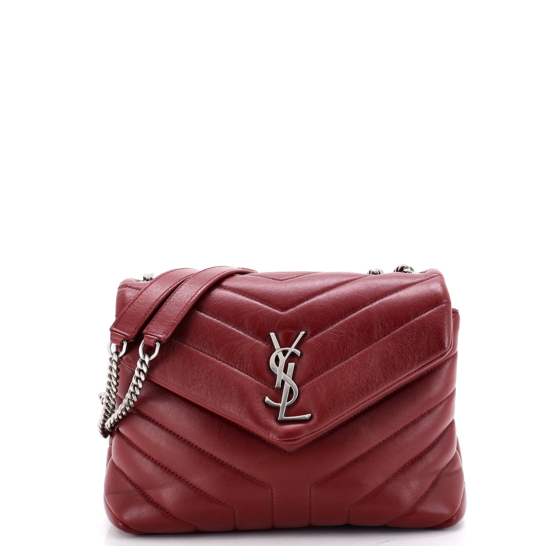 Loulou Shoulder Bag Matelasse Chevron Leather Small