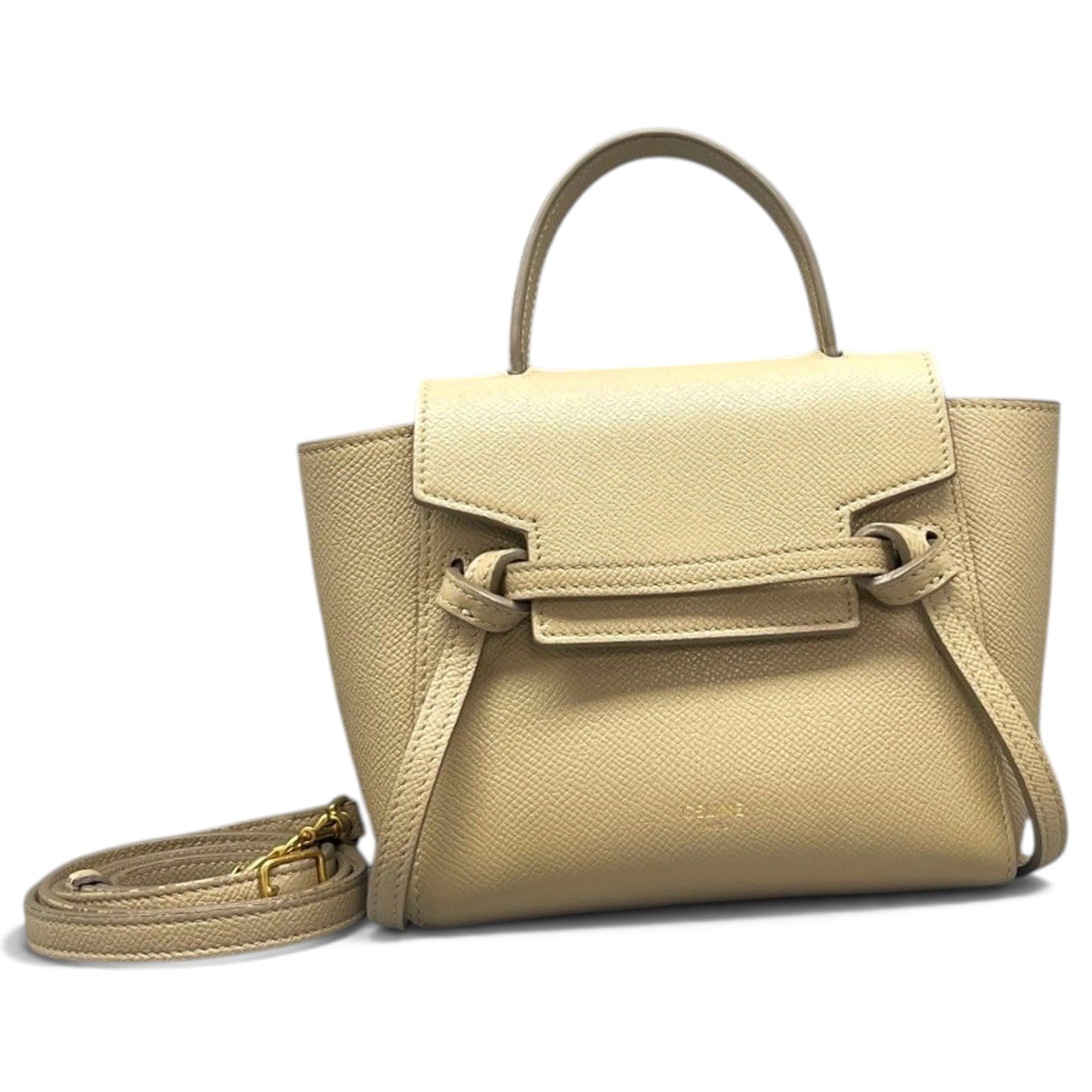 Belt leather handbag