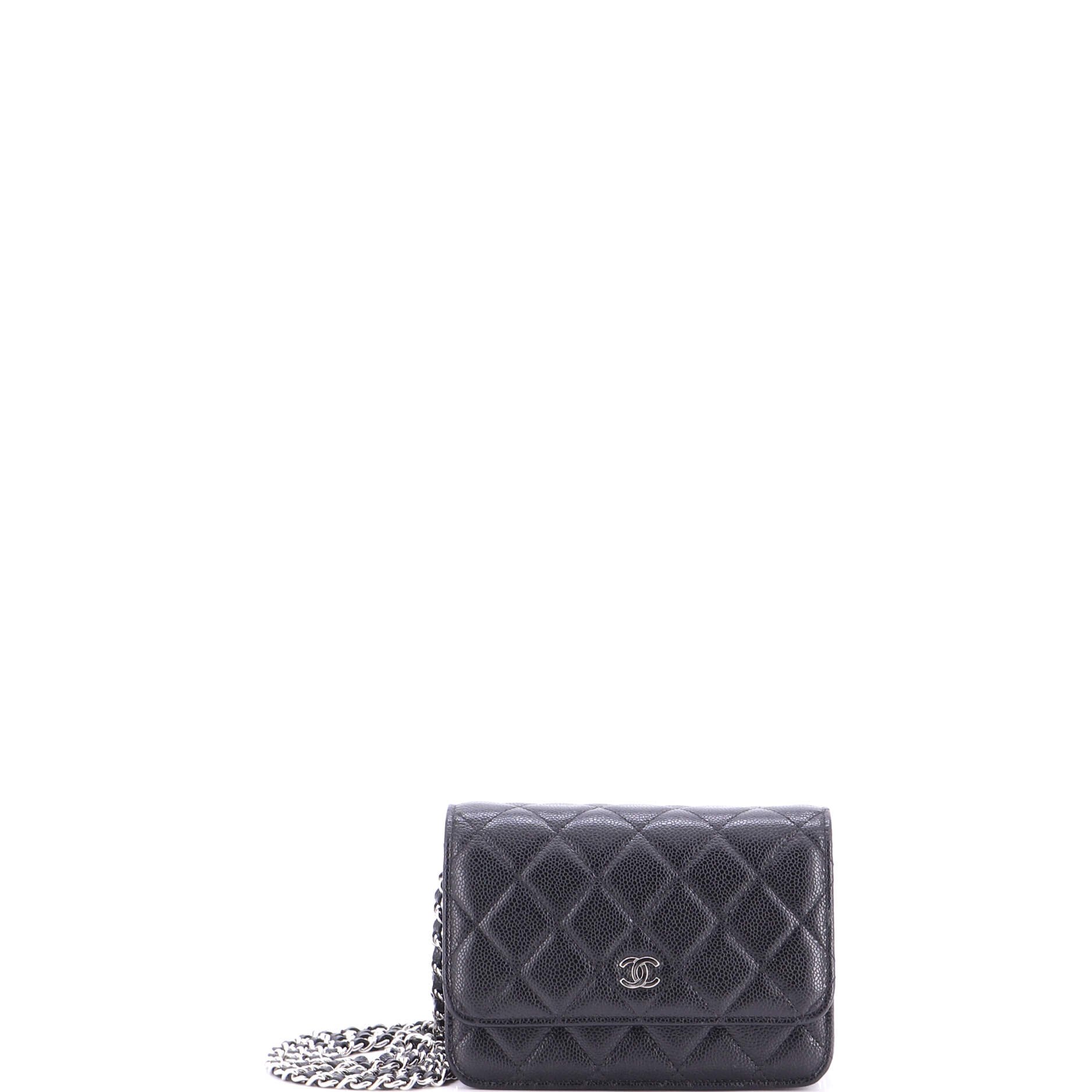 Wallet on Chain Quilted Caviar Mini
