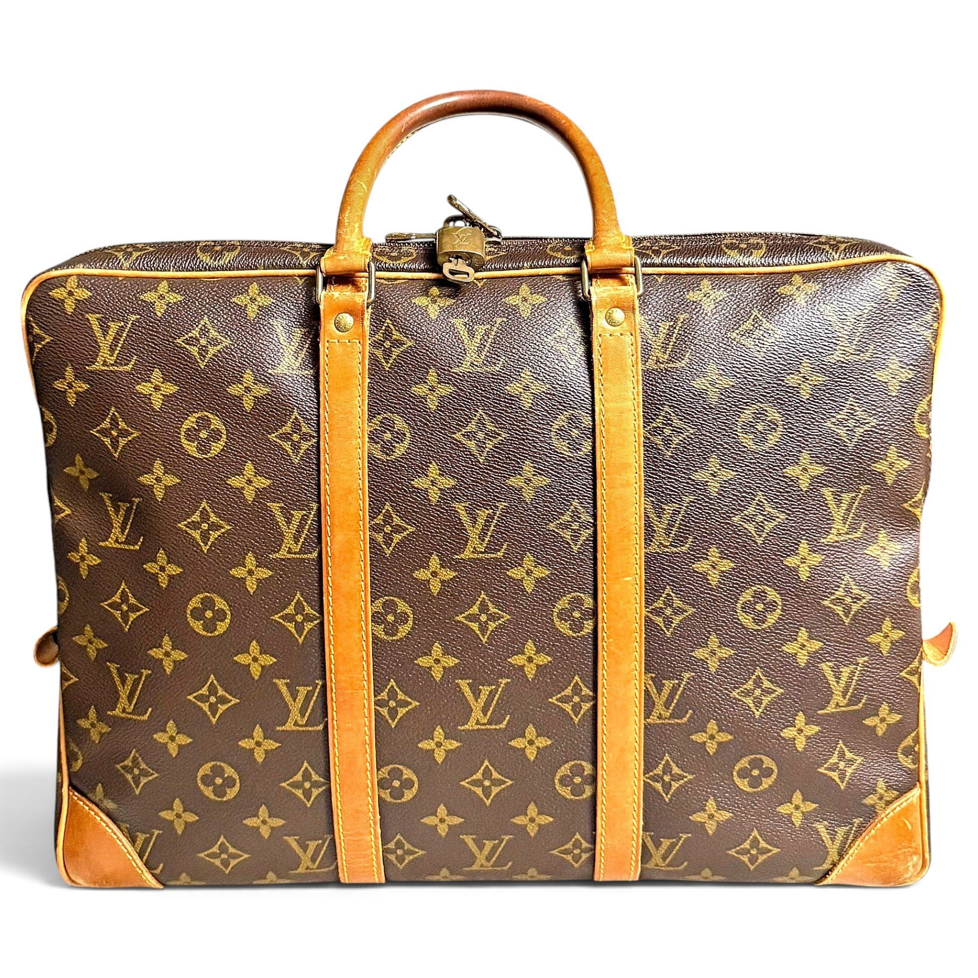 Porte Documents Voyage patent leather handbag