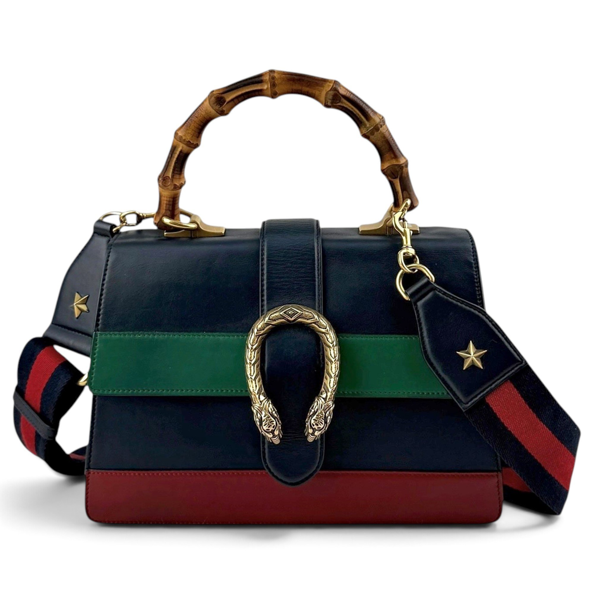 Dionysus Bamboo leather handbag