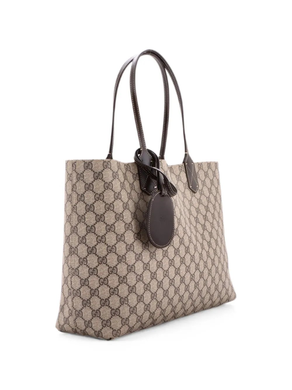 Reversible GG Coated Canvas with Leather Medium tote bag
