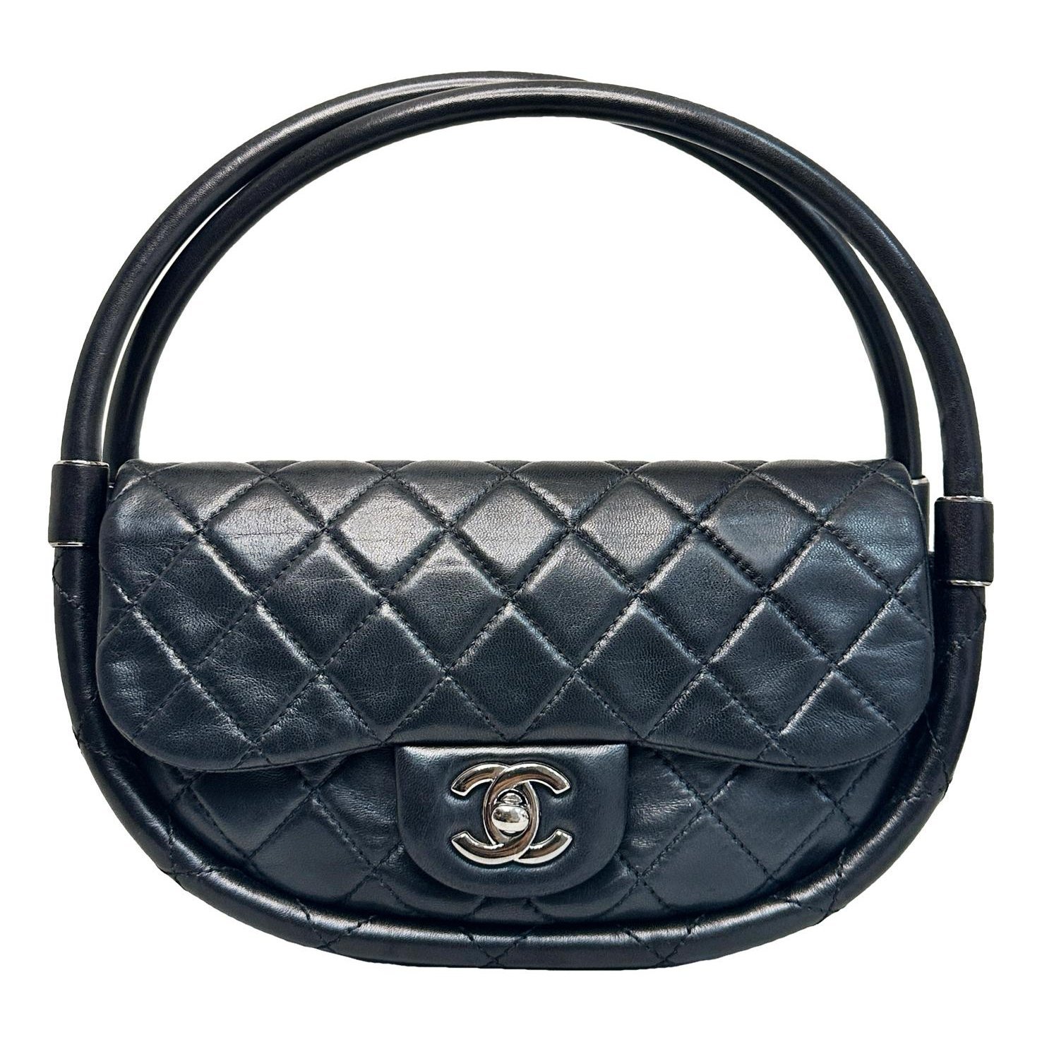 Hula Hoop leather handbag