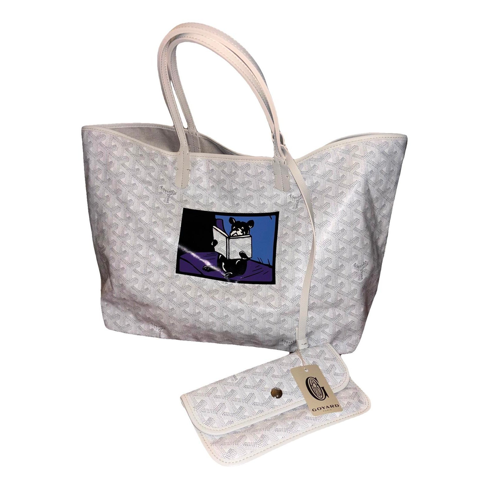 Goyard Saint-Louis leather tote
