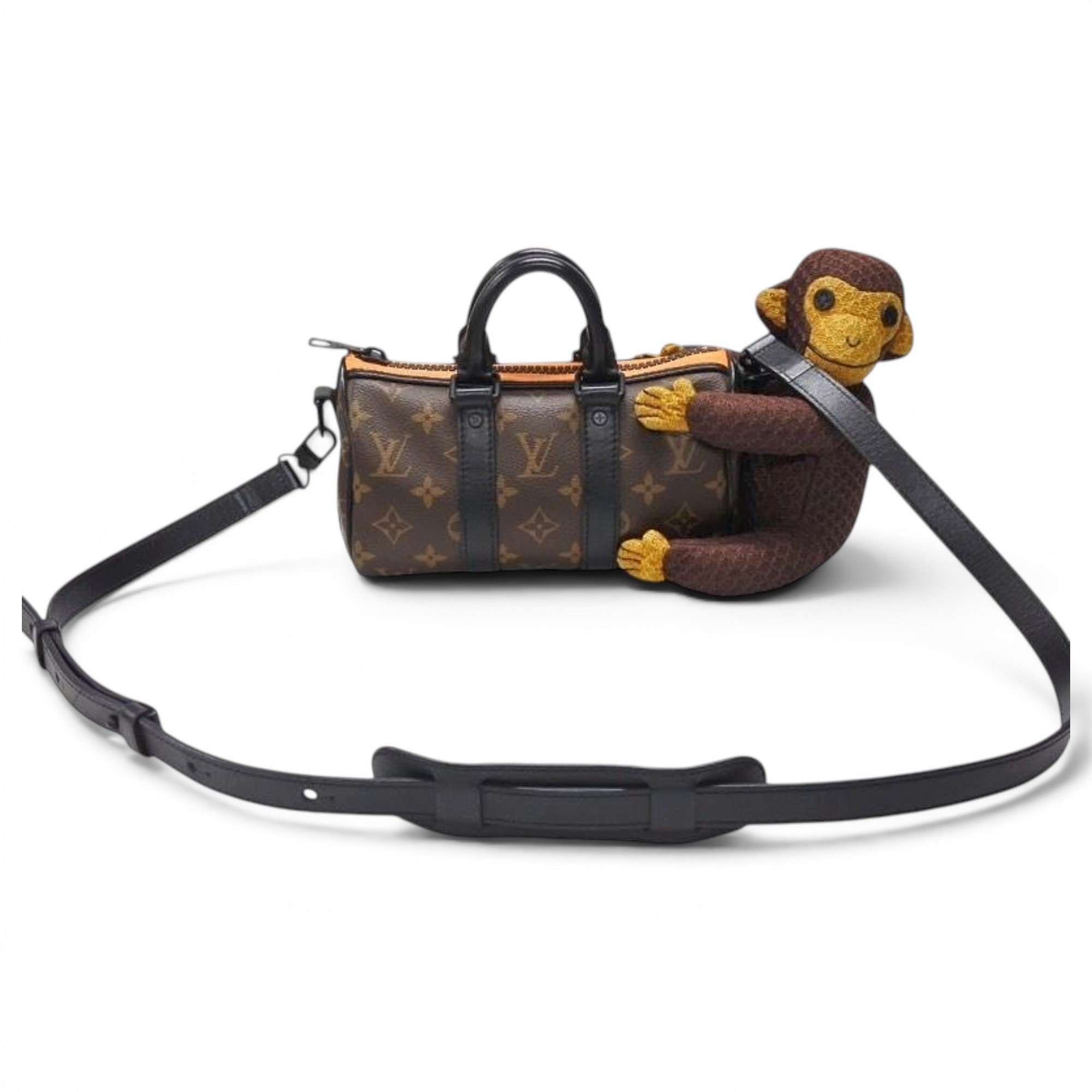 Keepall leather travel bag