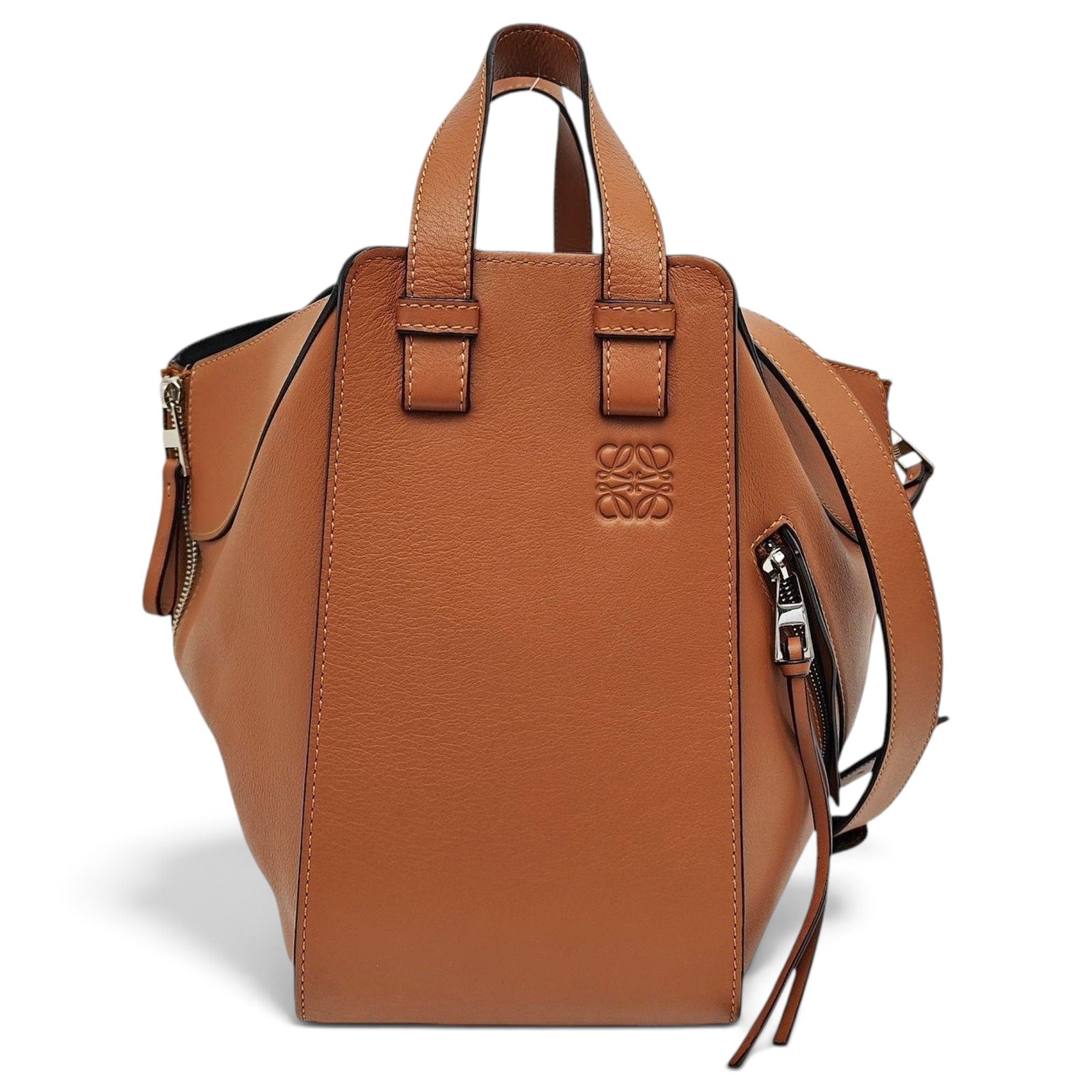 Hammock leather handbag