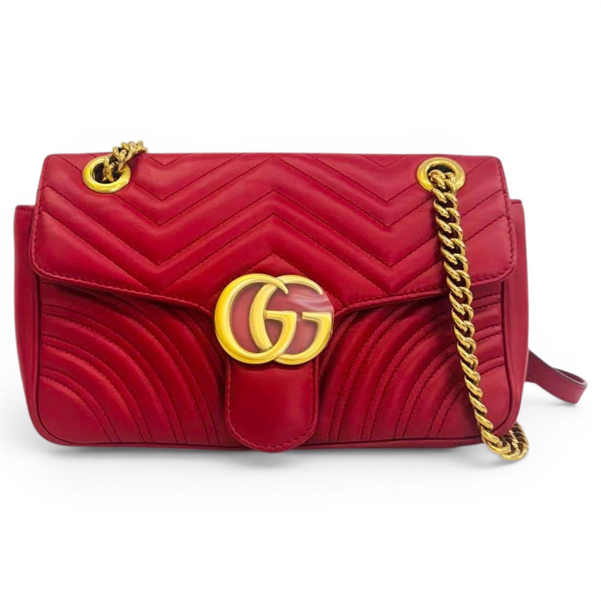 GG Marmont Flap leather handbag