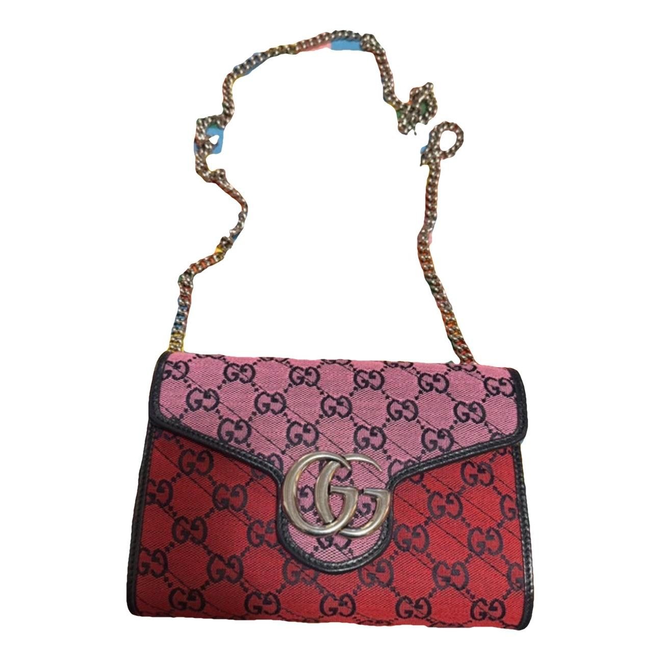 GG Marmont Chain Flap tweed crossbody bag
