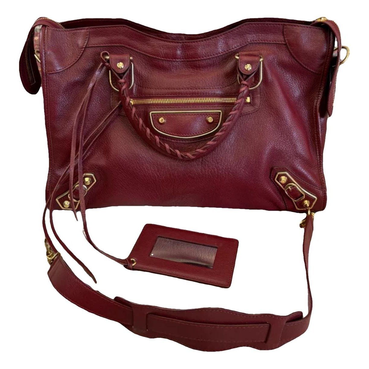 Classic Metalic leather handbag