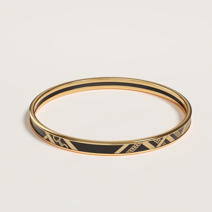 Tartan & Chaines Obliques Bangle