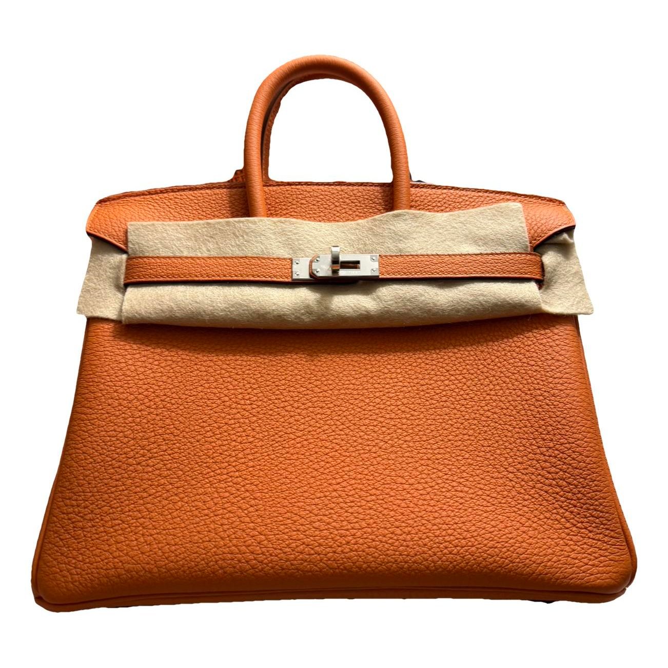 Birkin 25 leather handbag