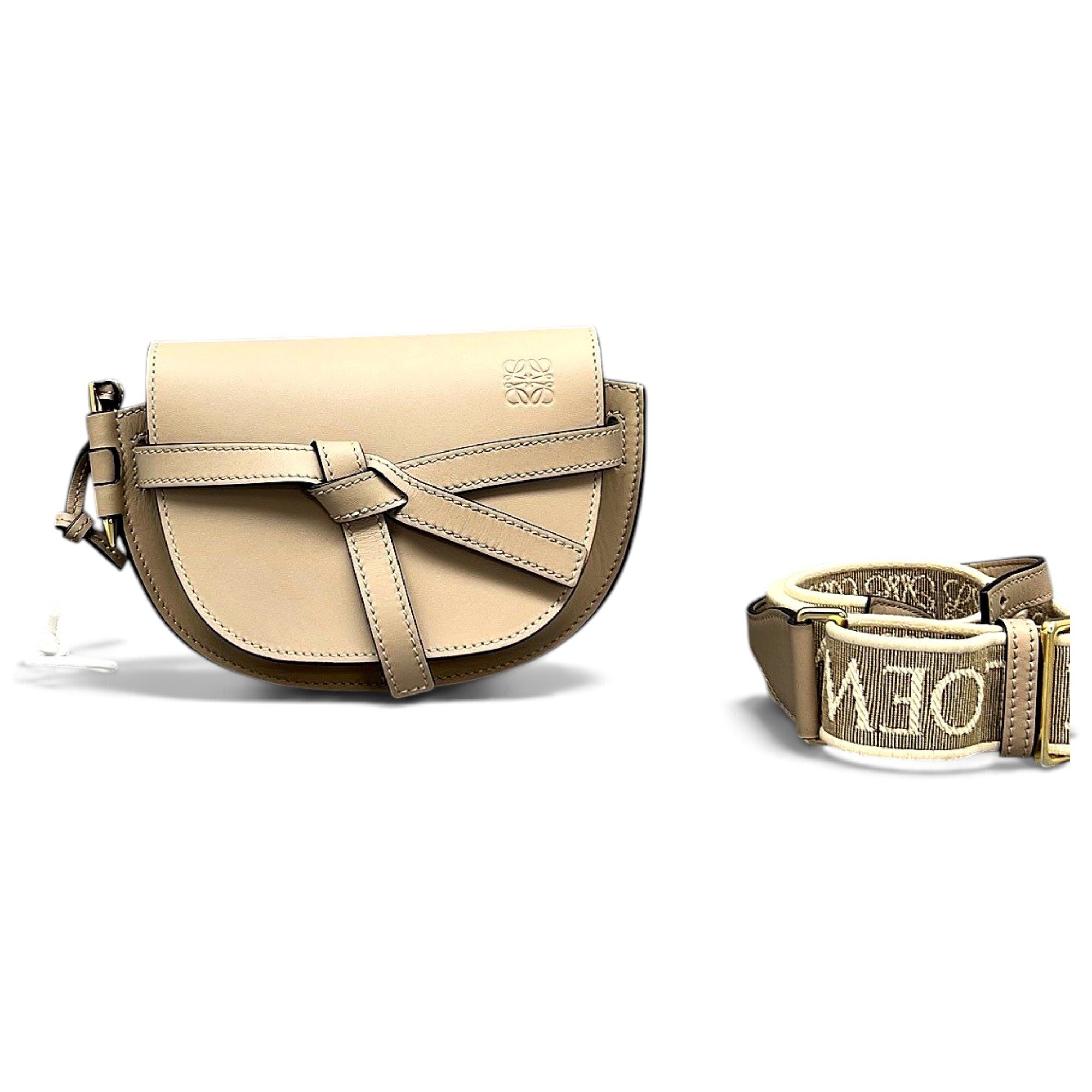 Gate leather crossbody bag