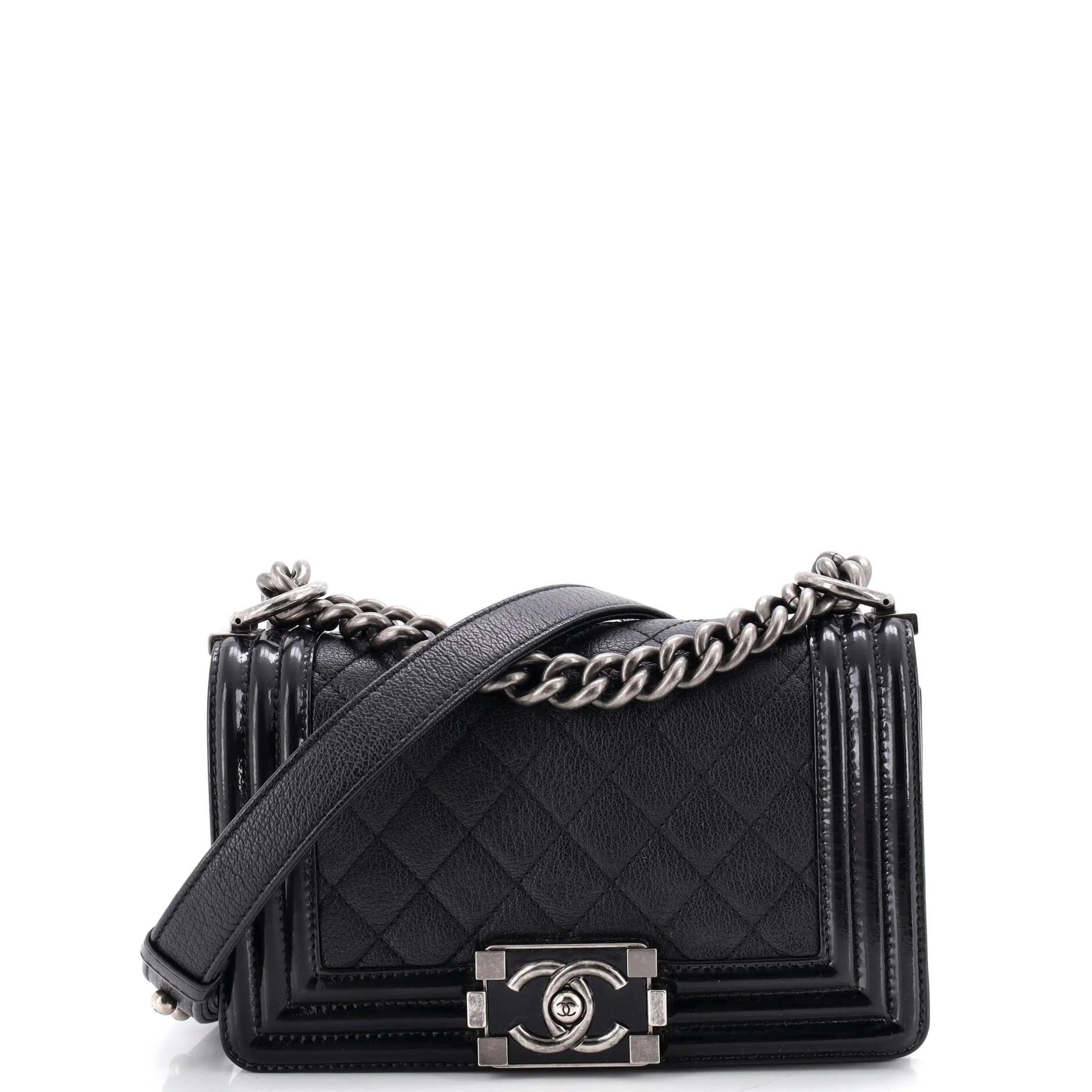 Boy patent leather handbag