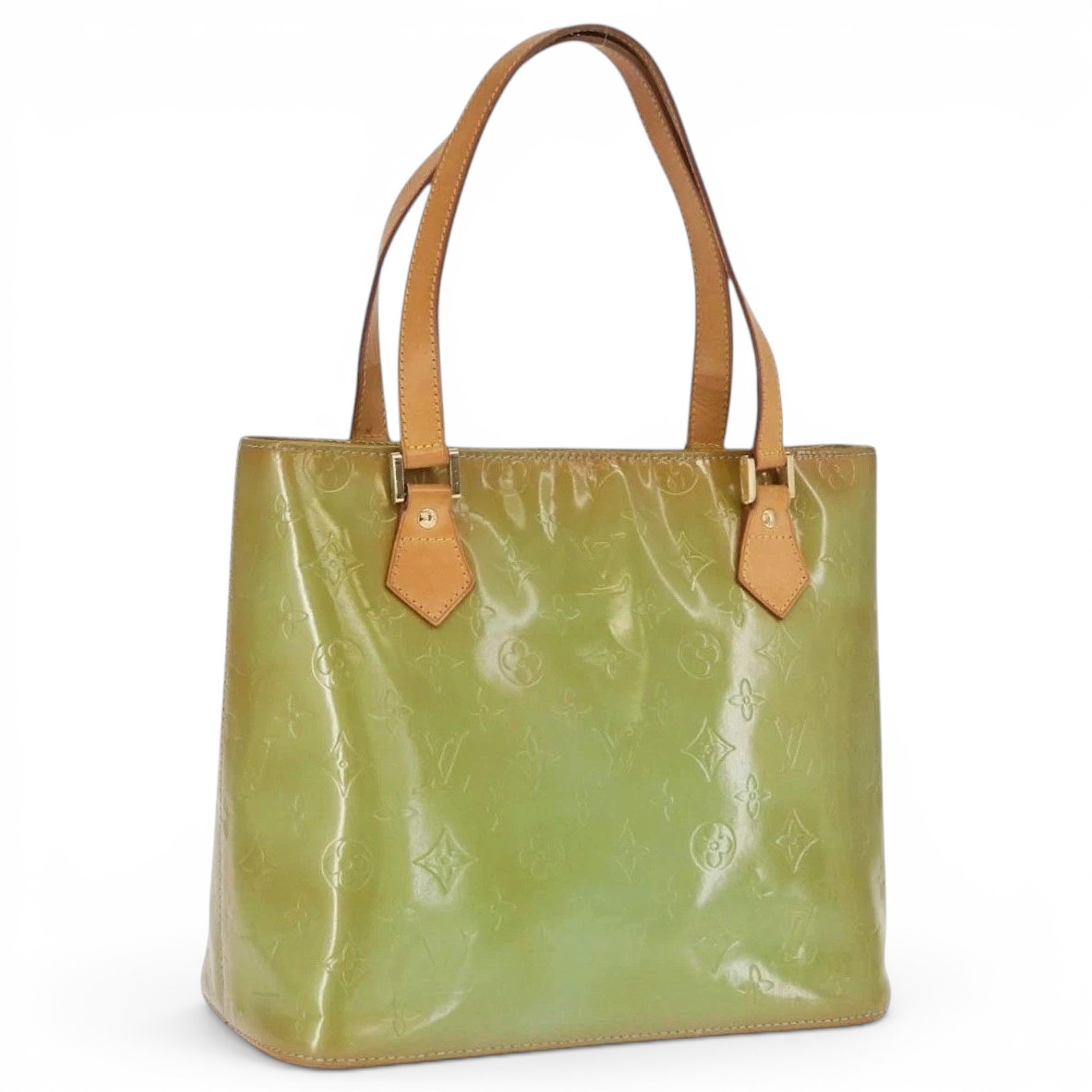 Patent leather handbag