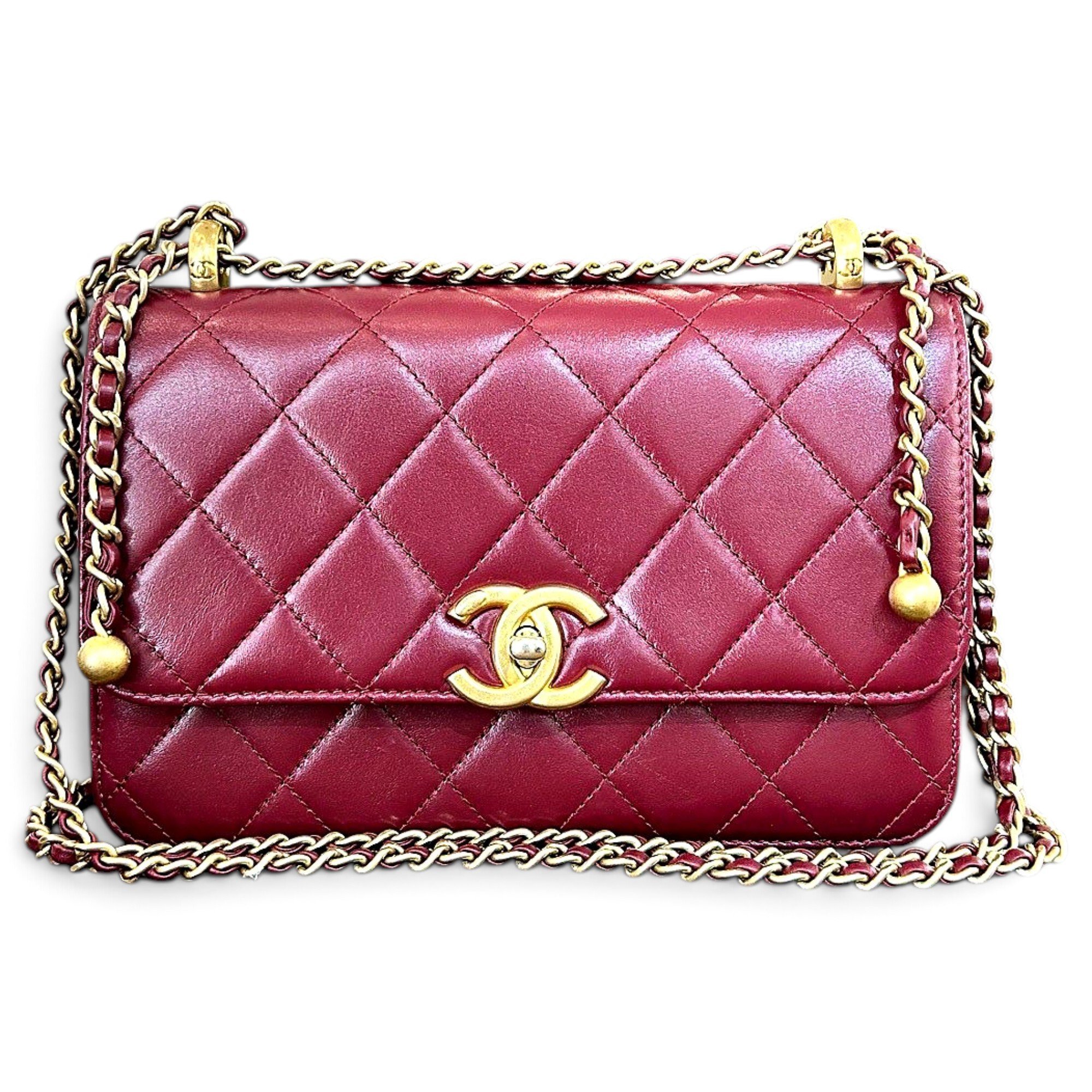 Trendy CC Wallet on Chain leather crossbody bag