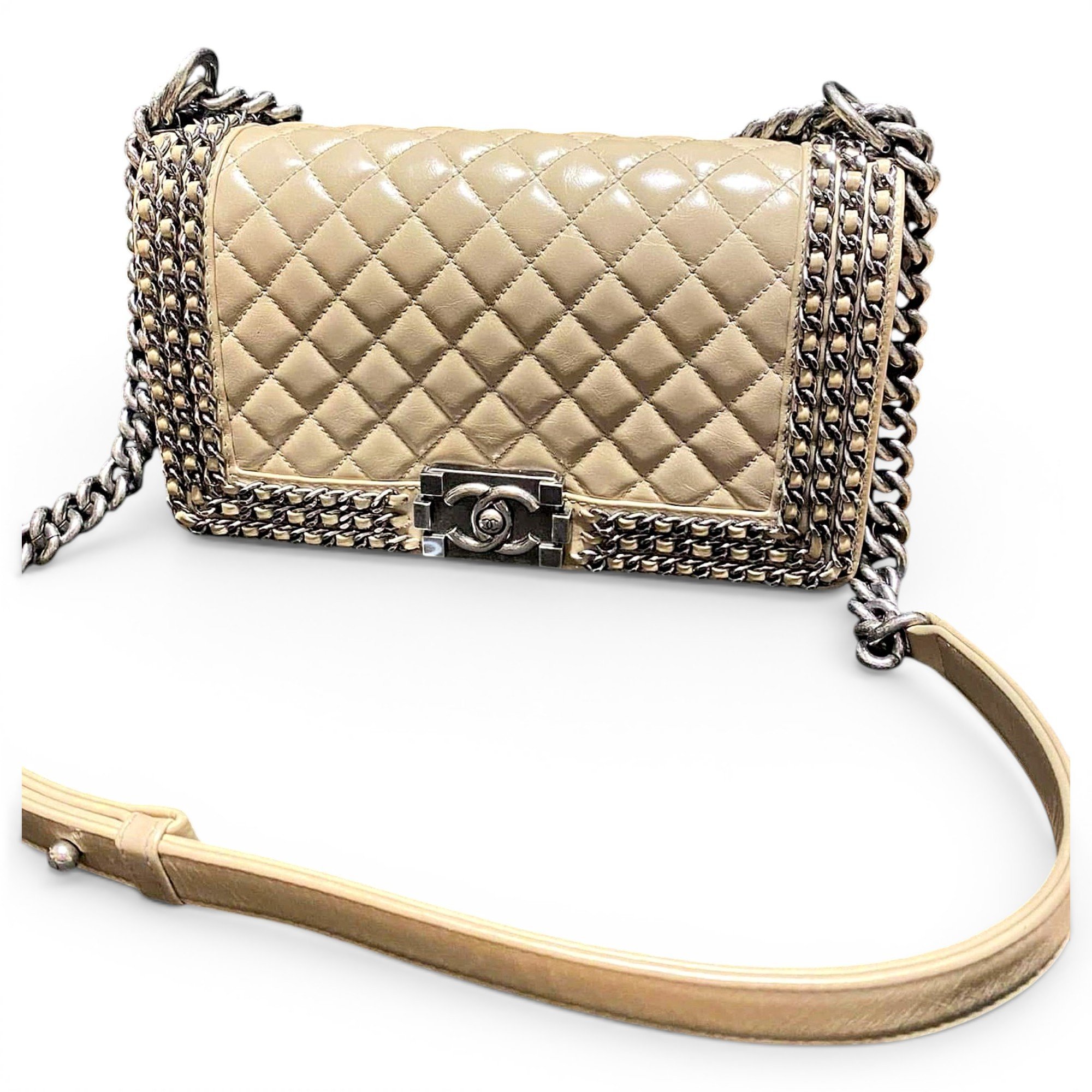 Boy leather crossbody bag