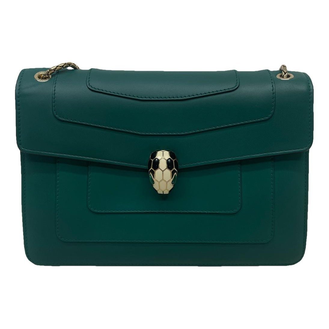 Serpenti leather handbag