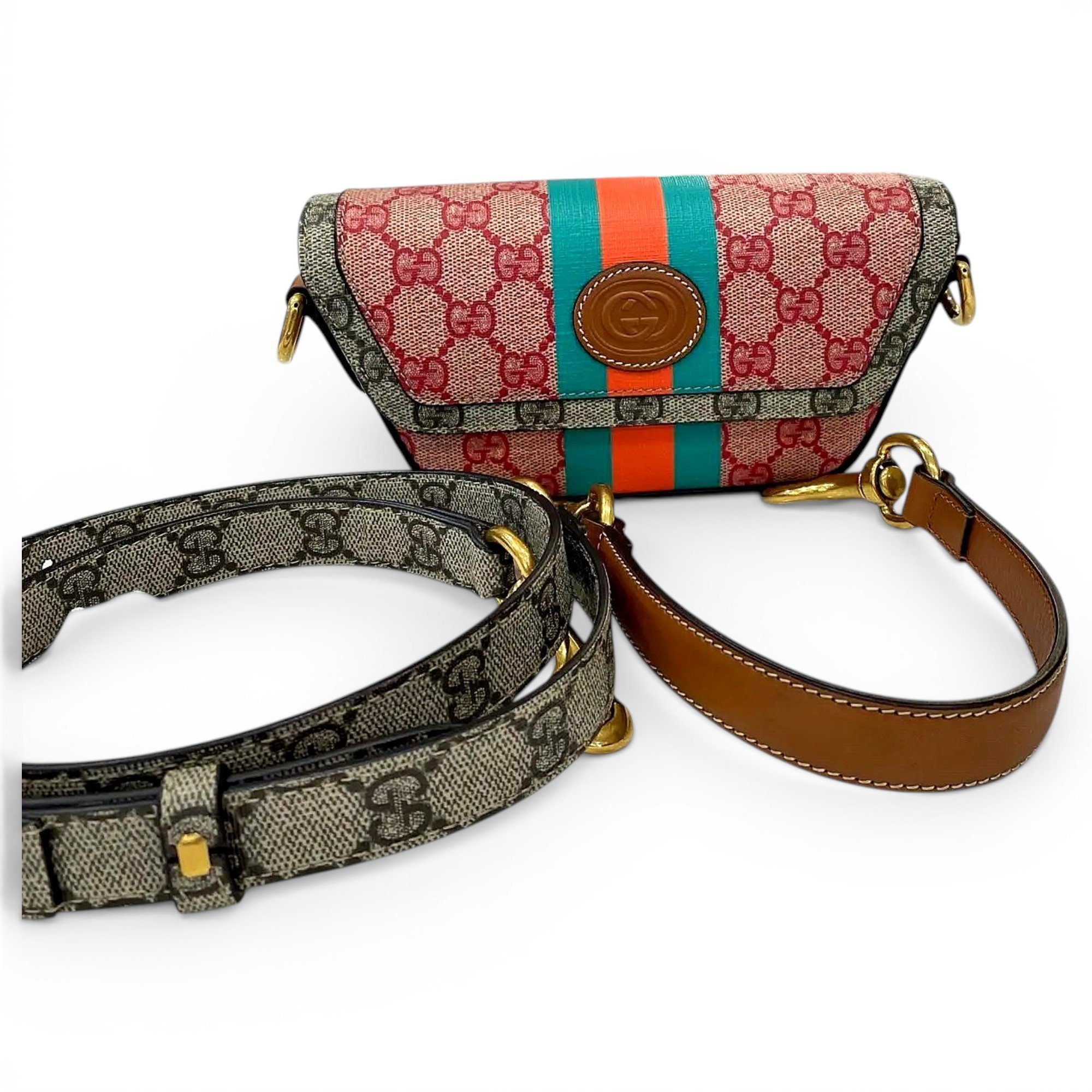 Vinyl crossbody bag