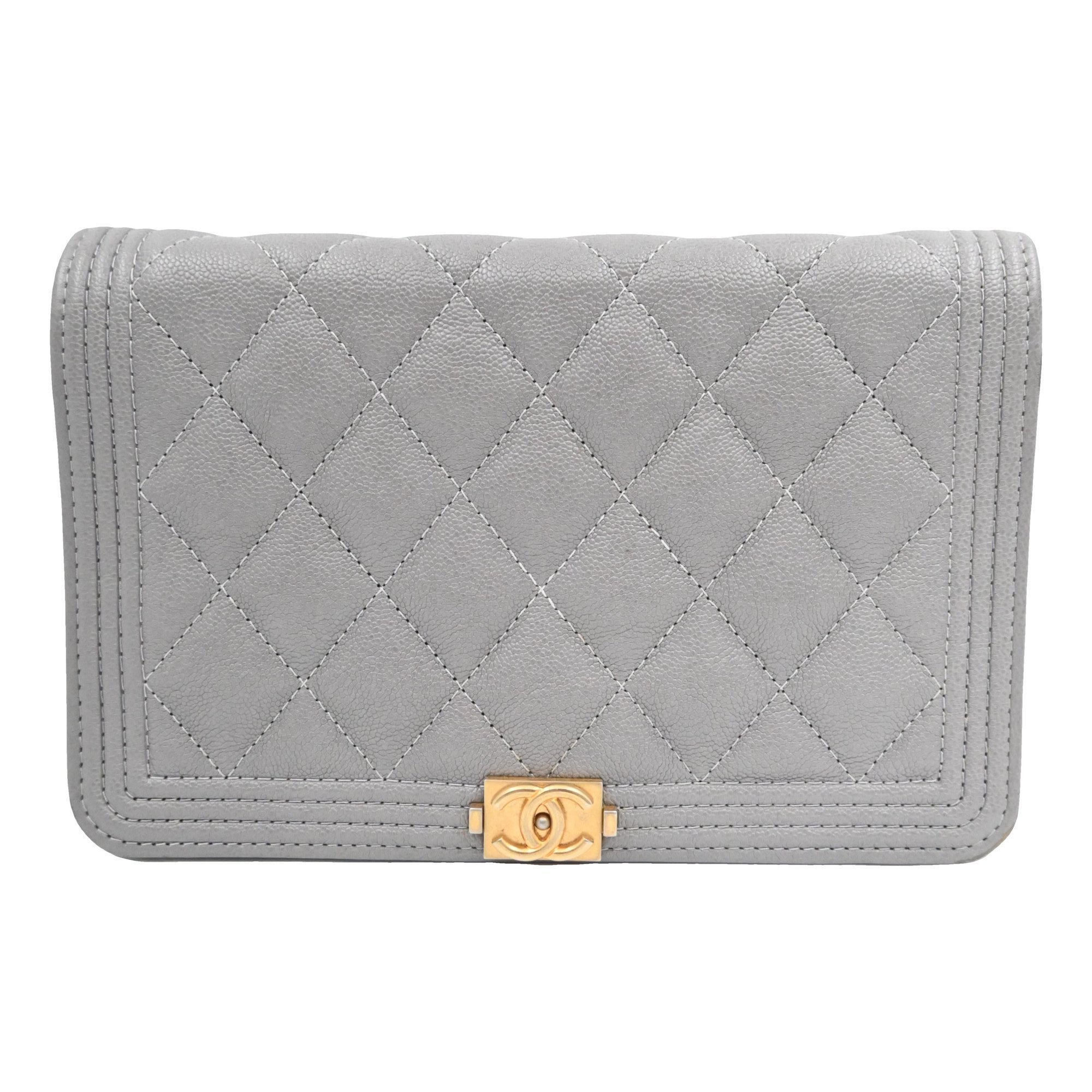 Boy leather clutch bag