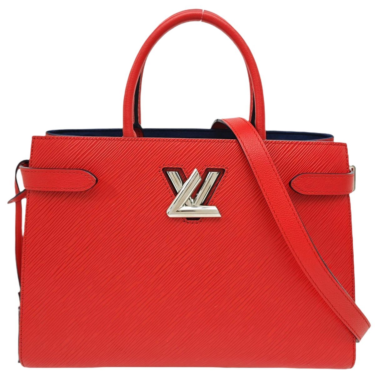 Twist leather handbag