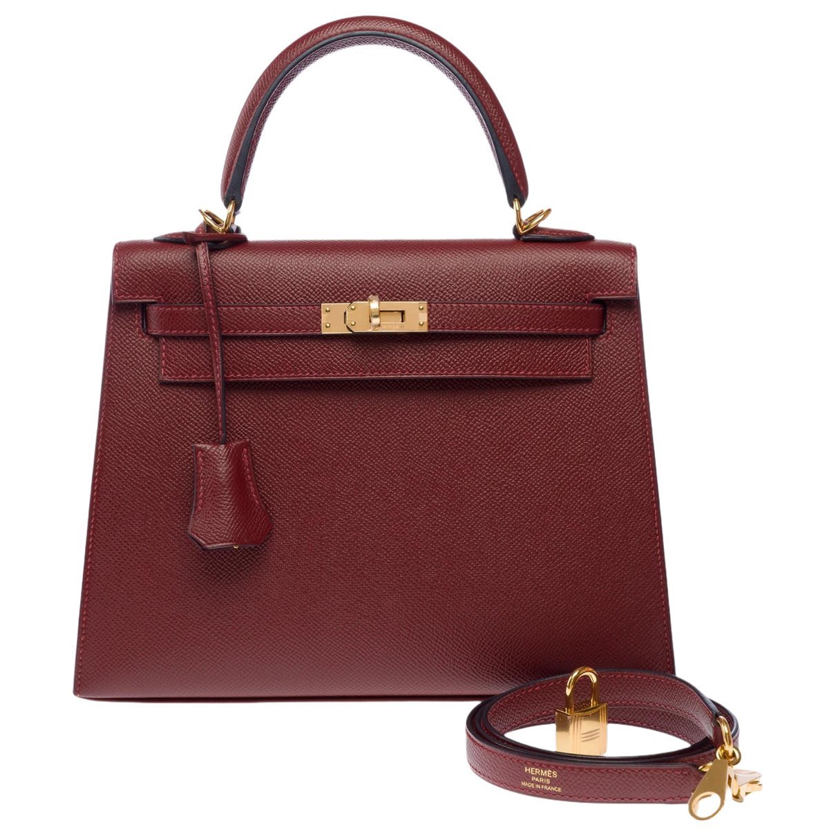 Kelly 25 leather handbag