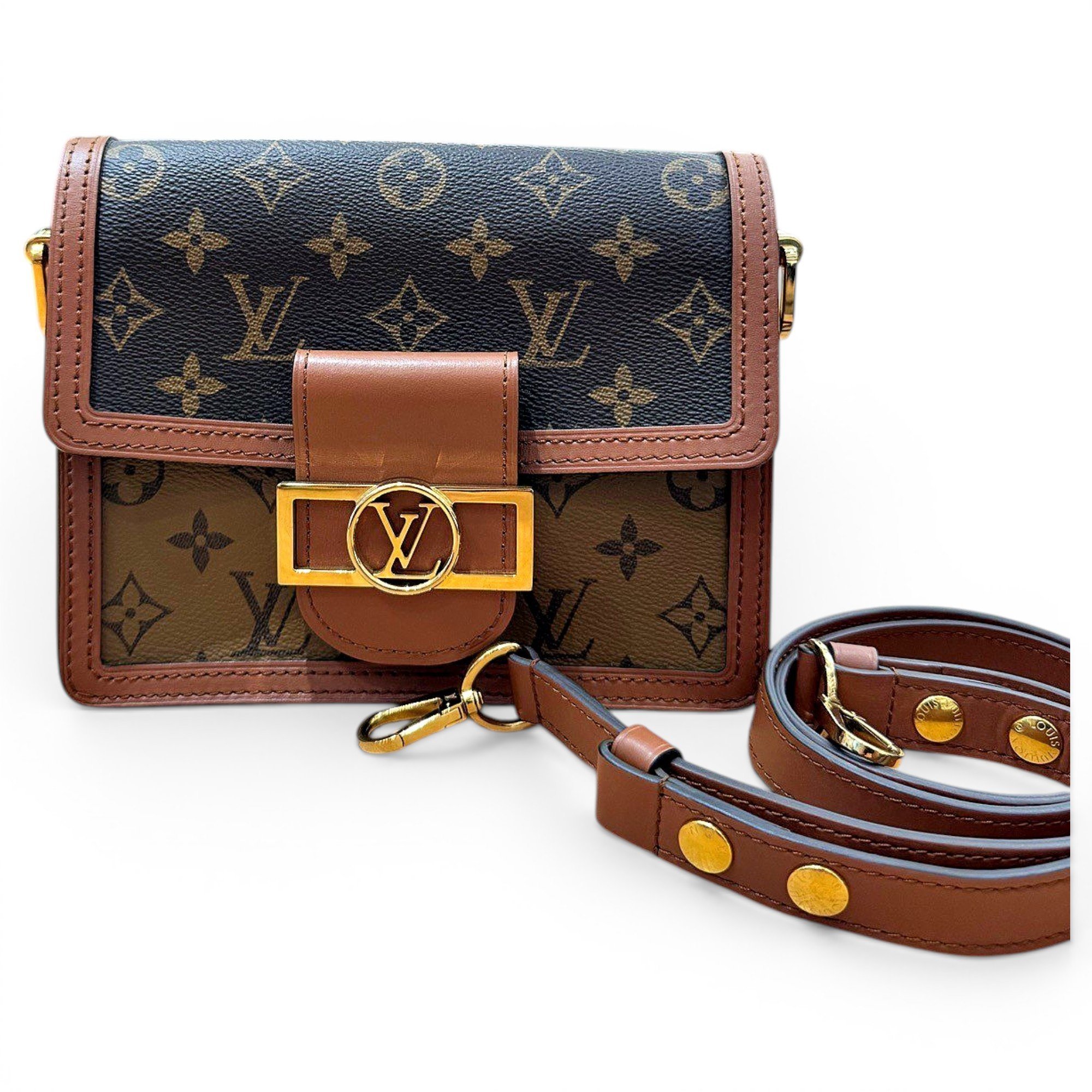 Dauphine Mini leather handbag