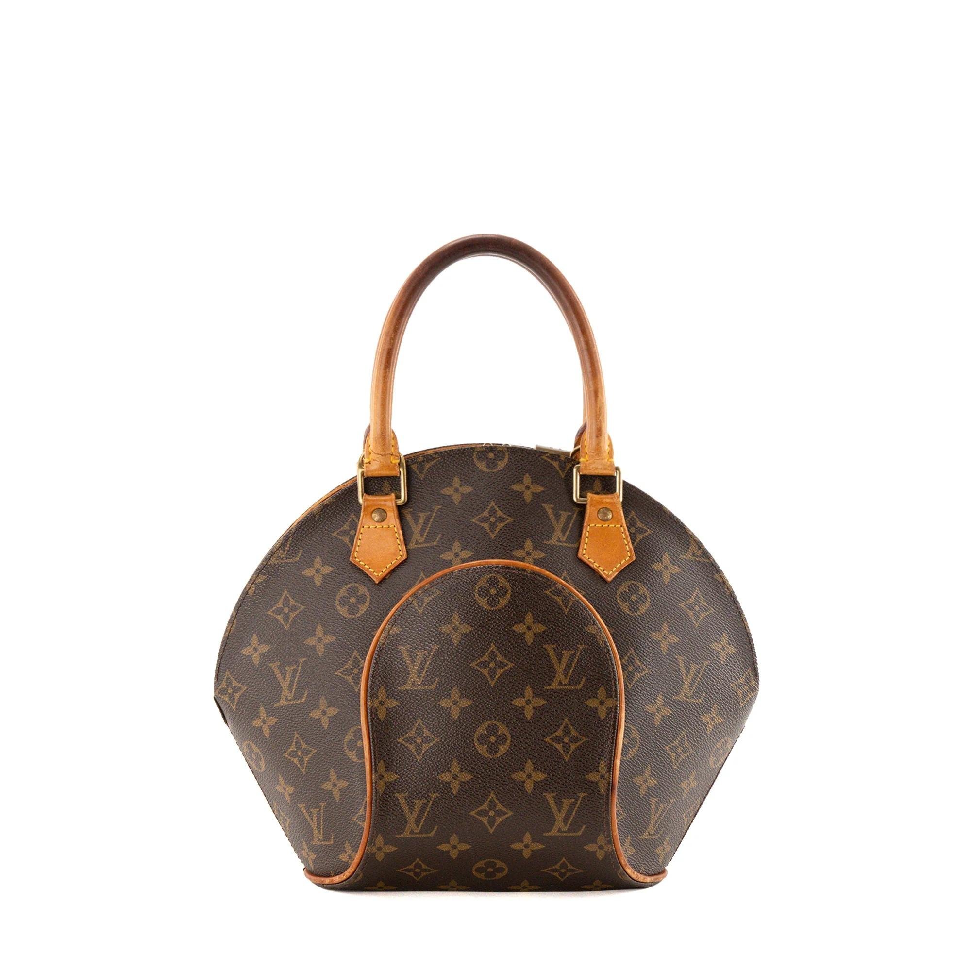Ellipse leather handbag