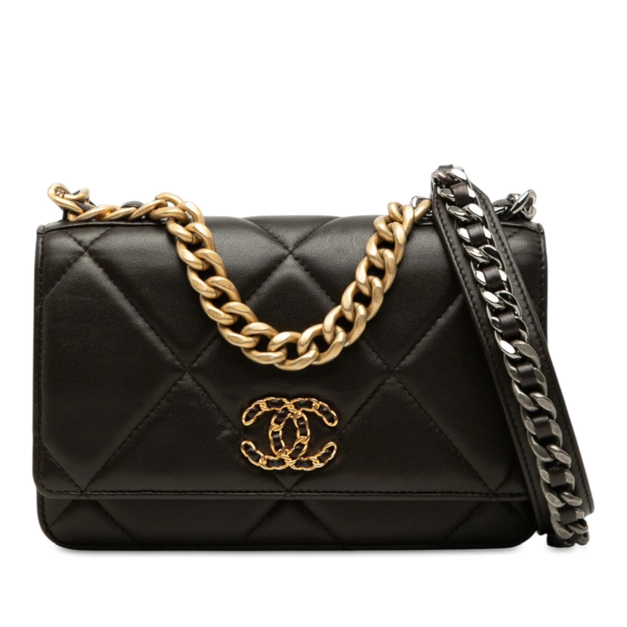 Wallet On Chain leather satchel