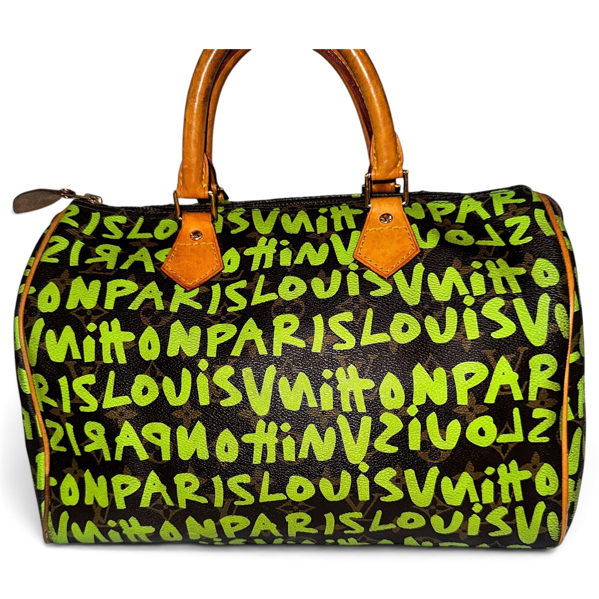 Speedy leather handbag