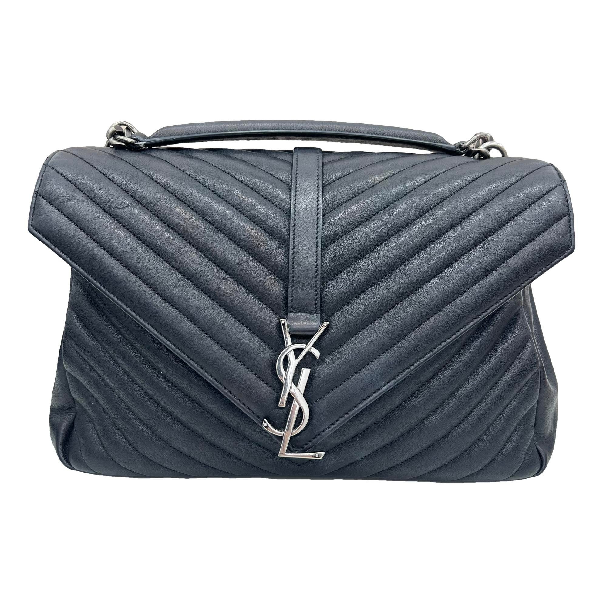 Collége monogramme leather handbag