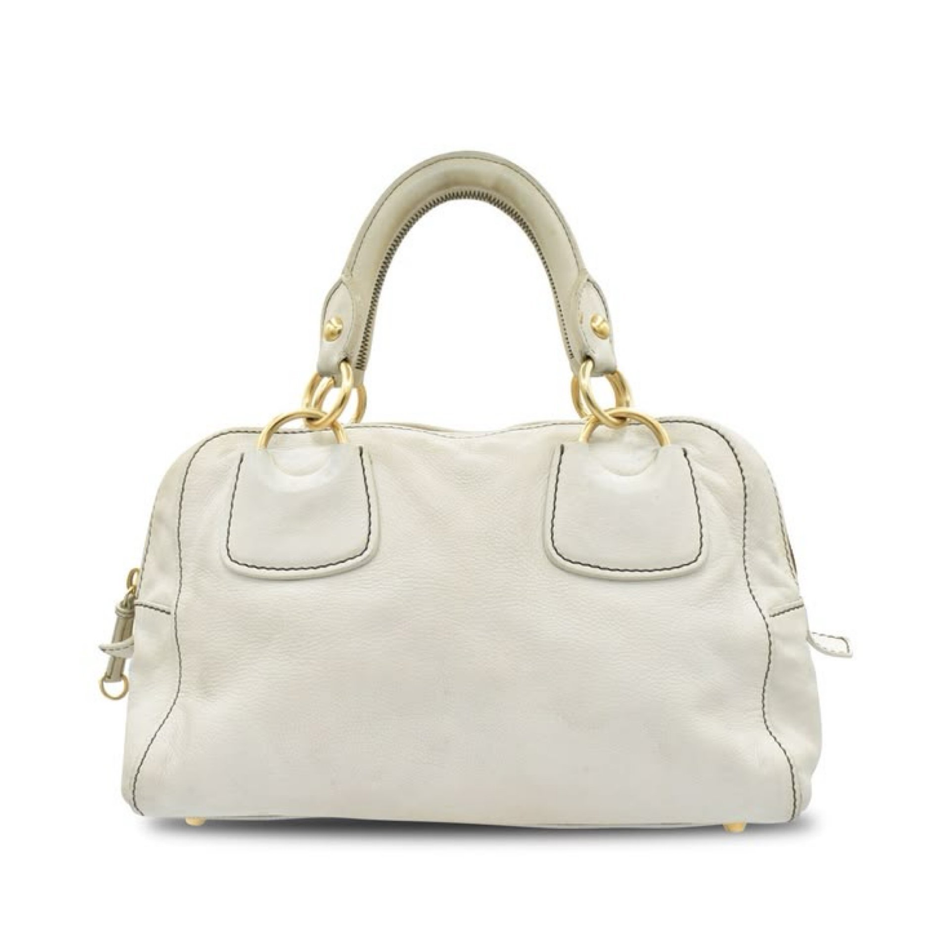 Beau leather bowling bag