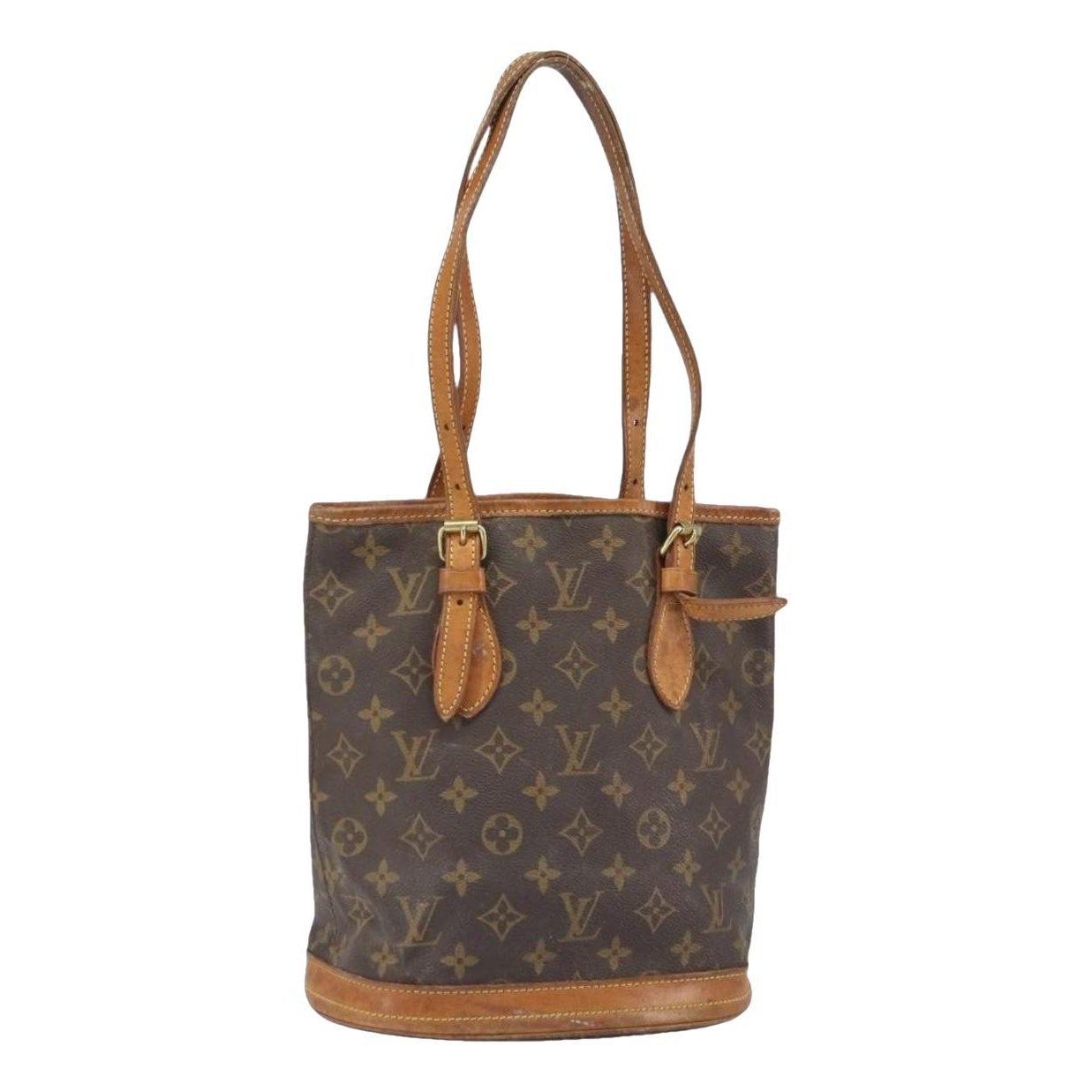 Bucket leather handbag