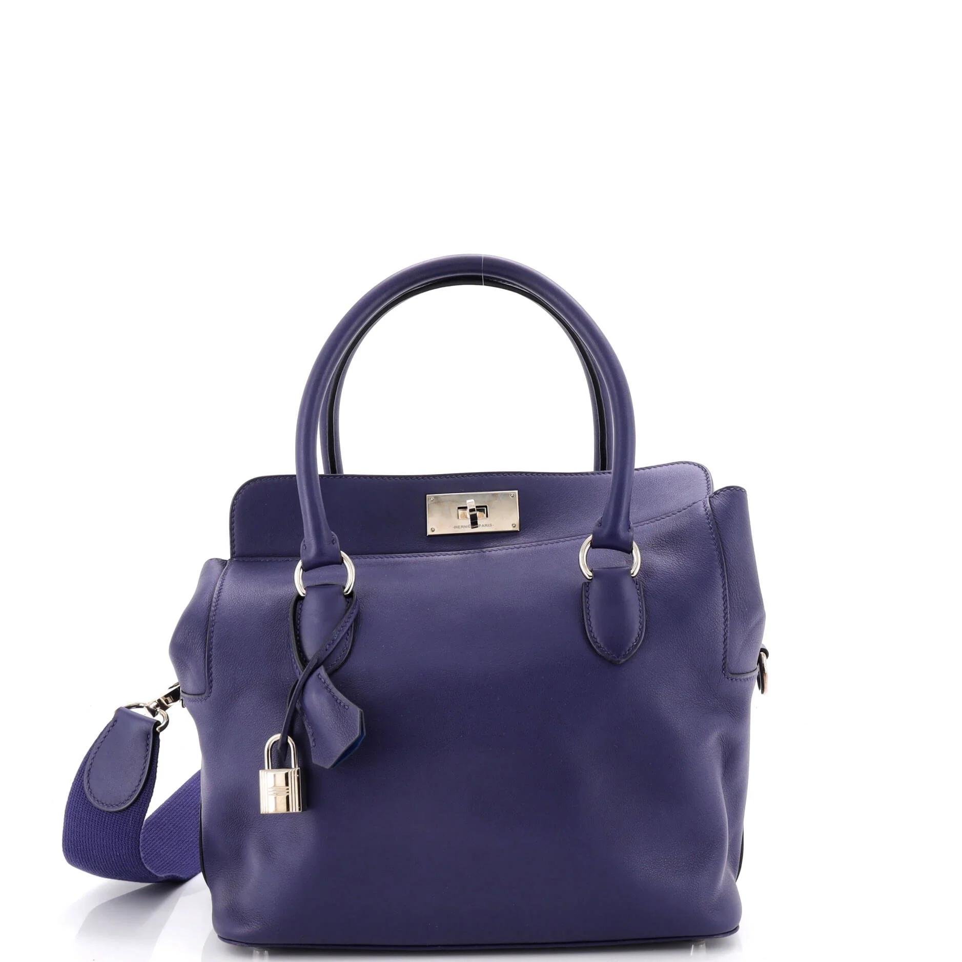 Toolbox leather handbag