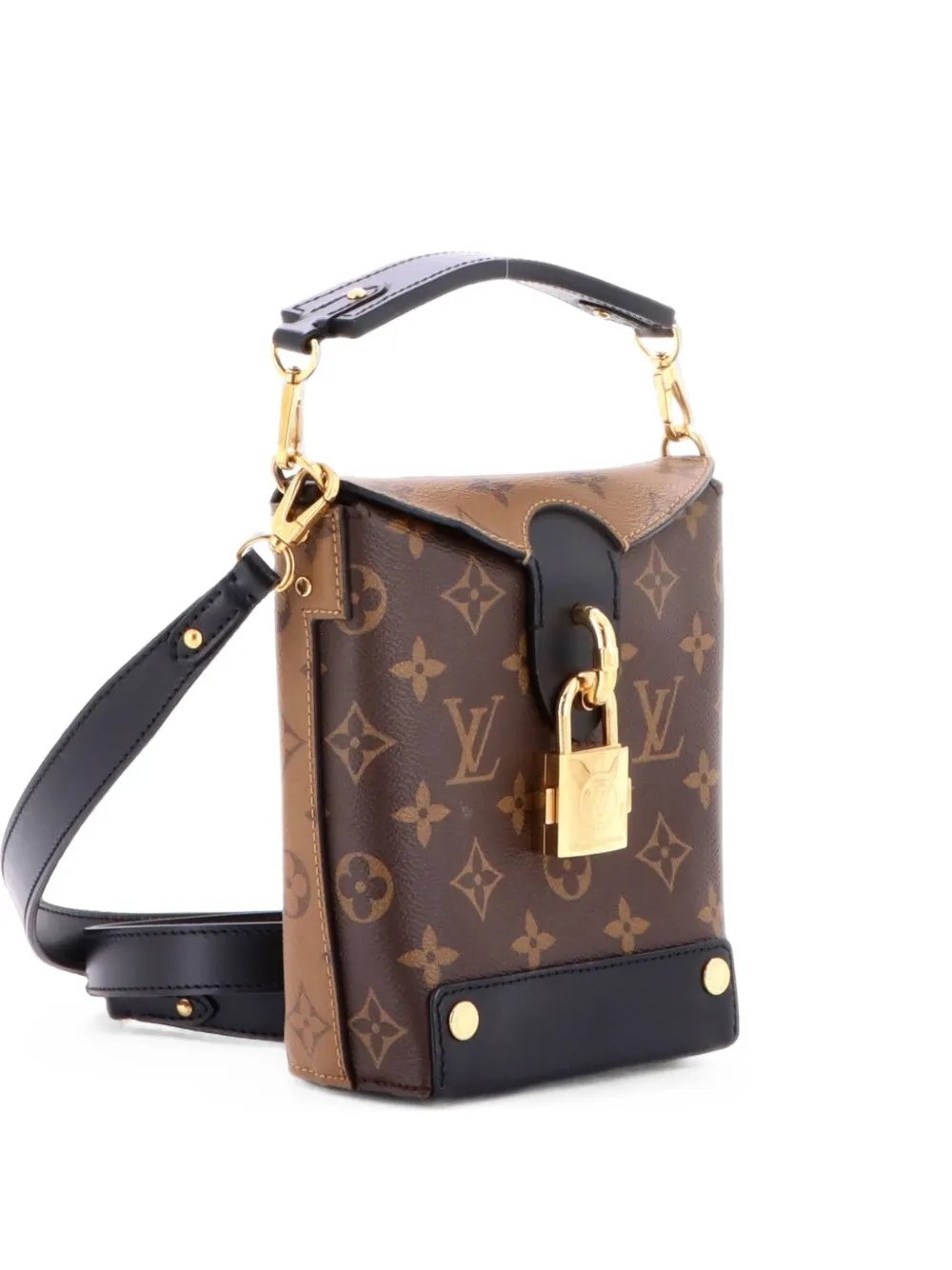 Bento Box Handbag Reverse Monogram Canvas shoulder bag