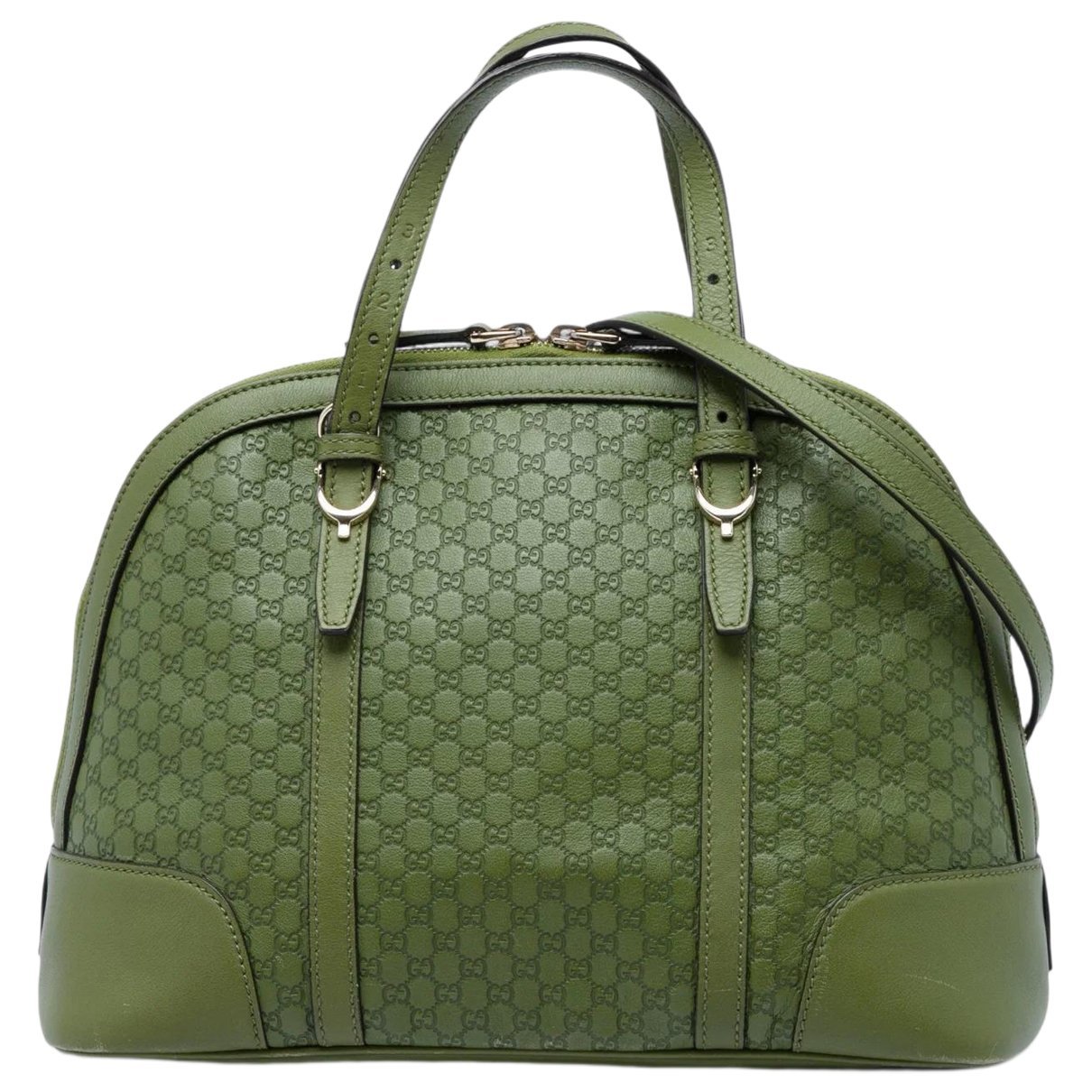 Dôme leather satchel