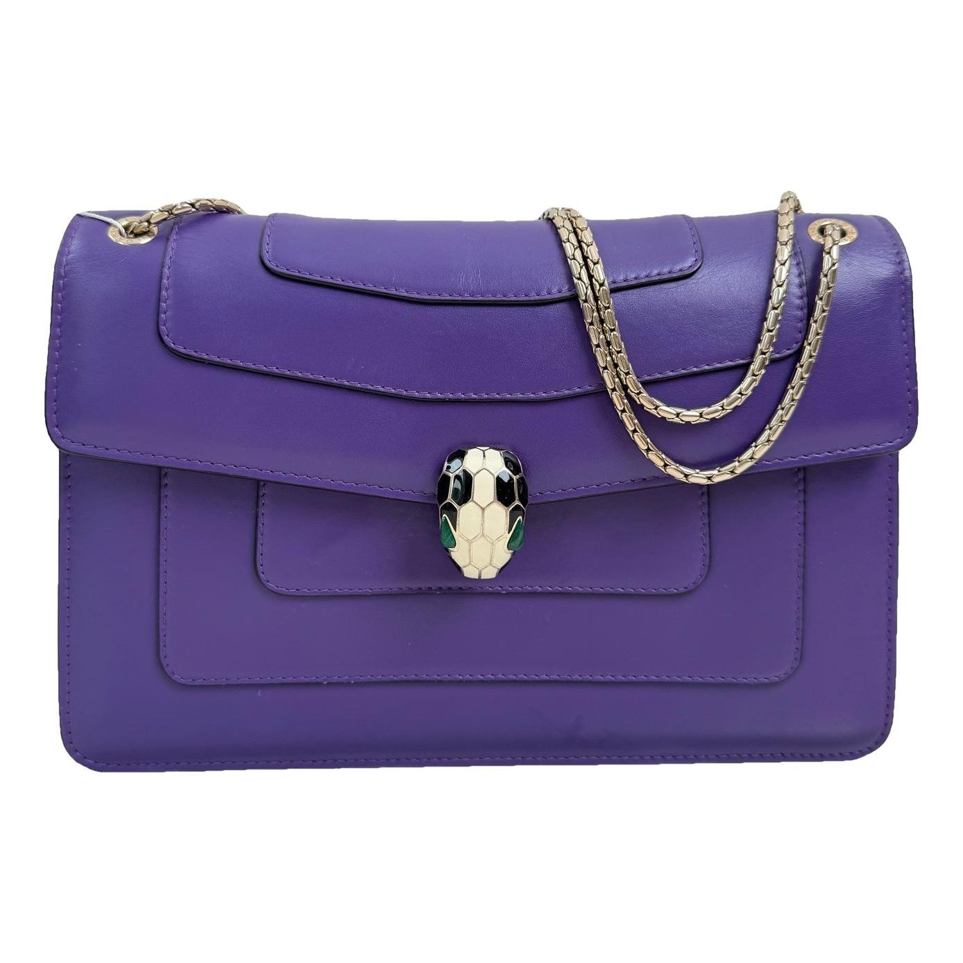 Serpenti leather handbag