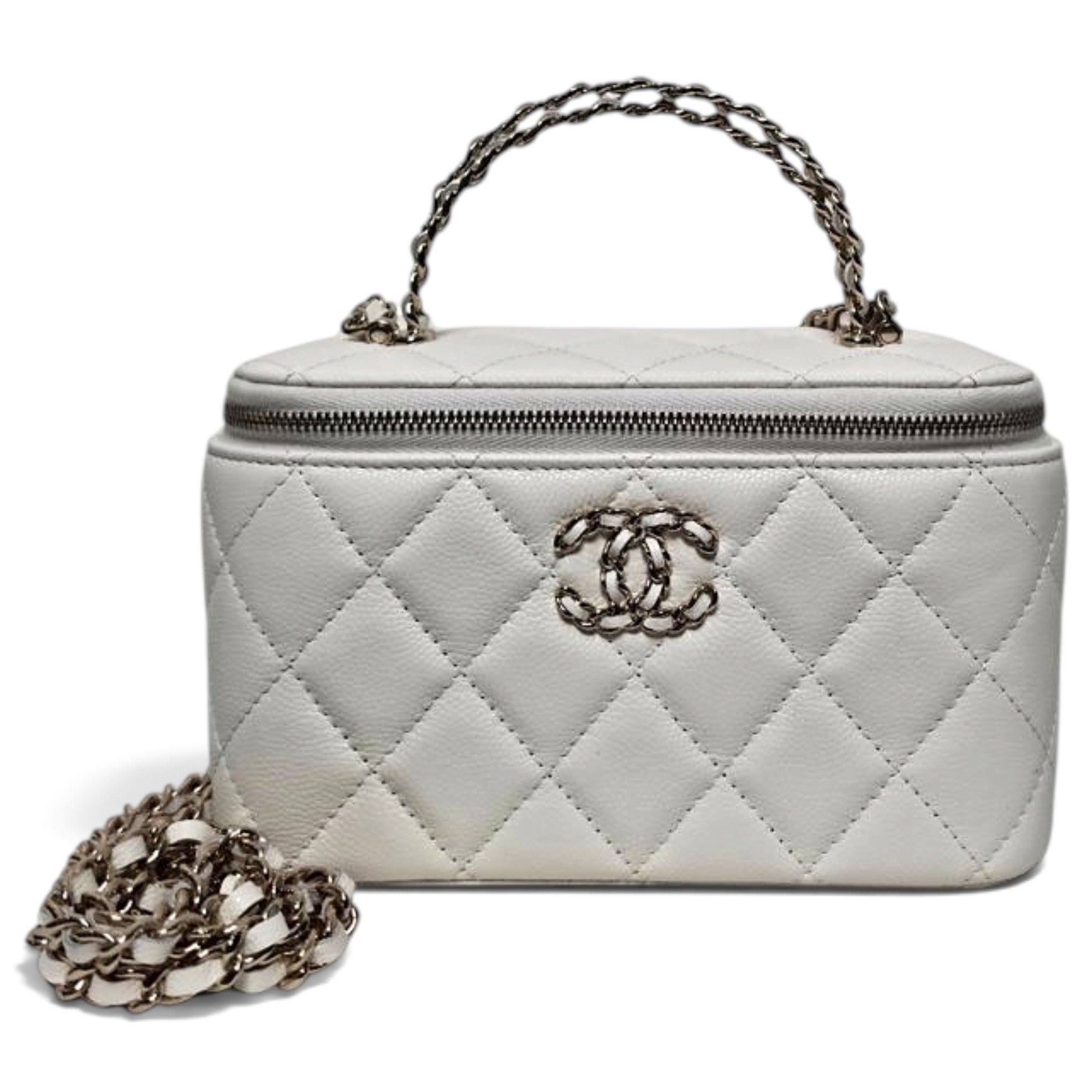 Vanity leather crossbody bag