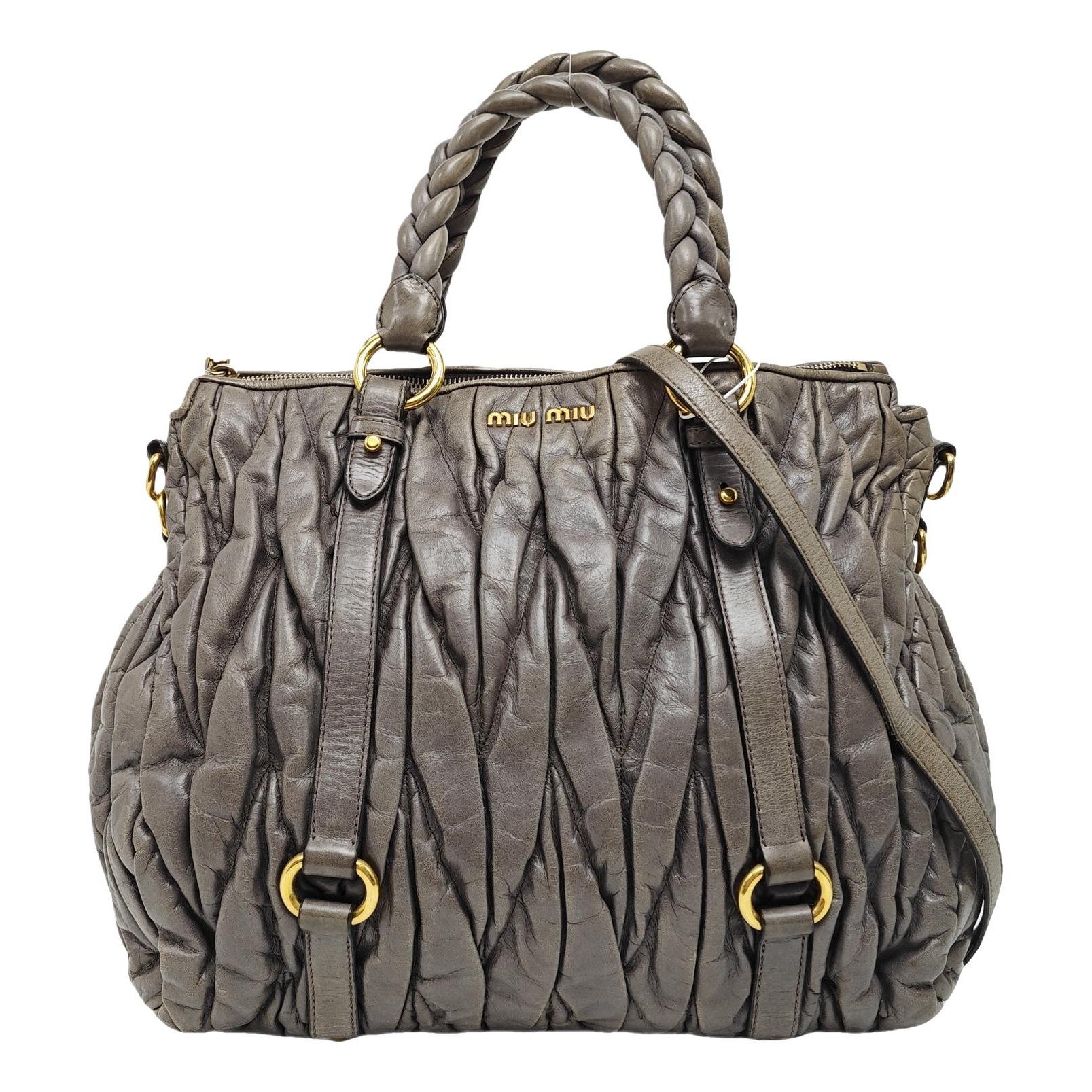 Matelassé leather crossbody bag