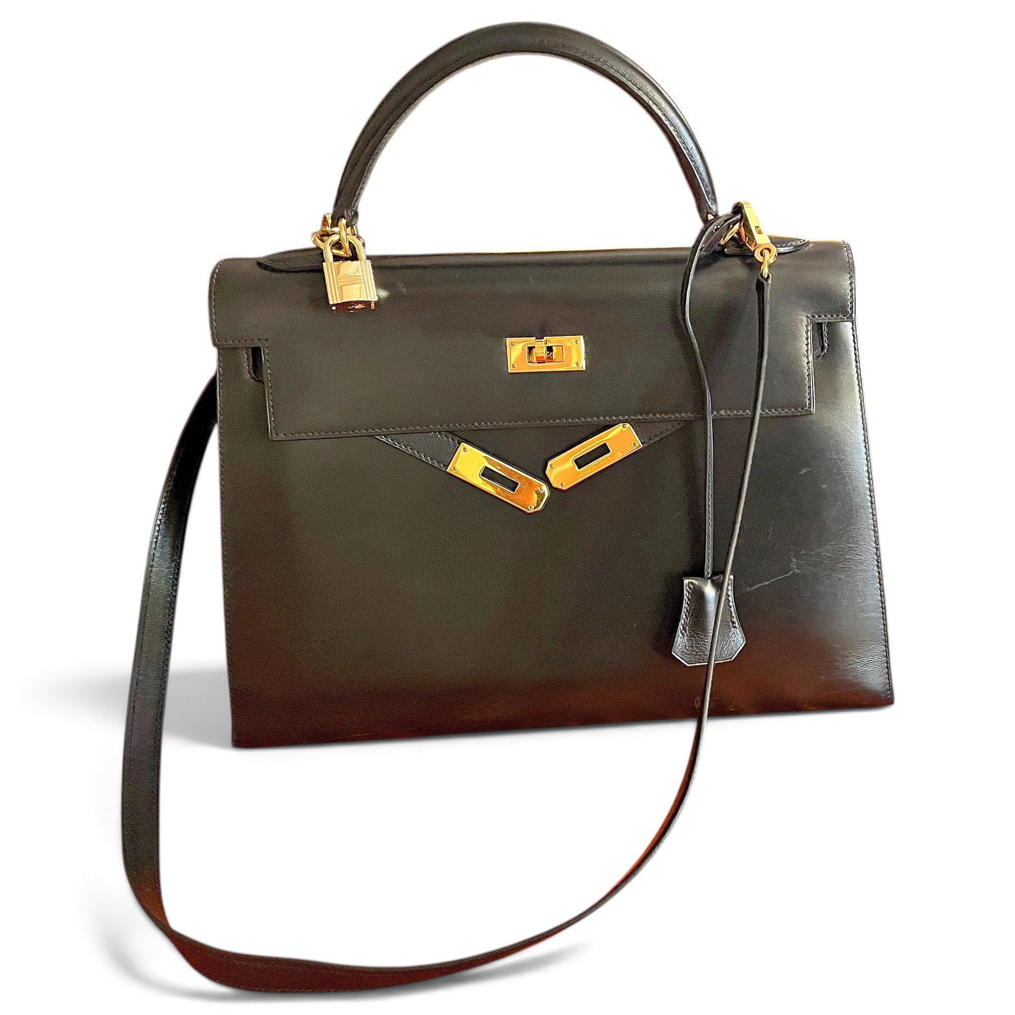Kelly 32 leather handbag
