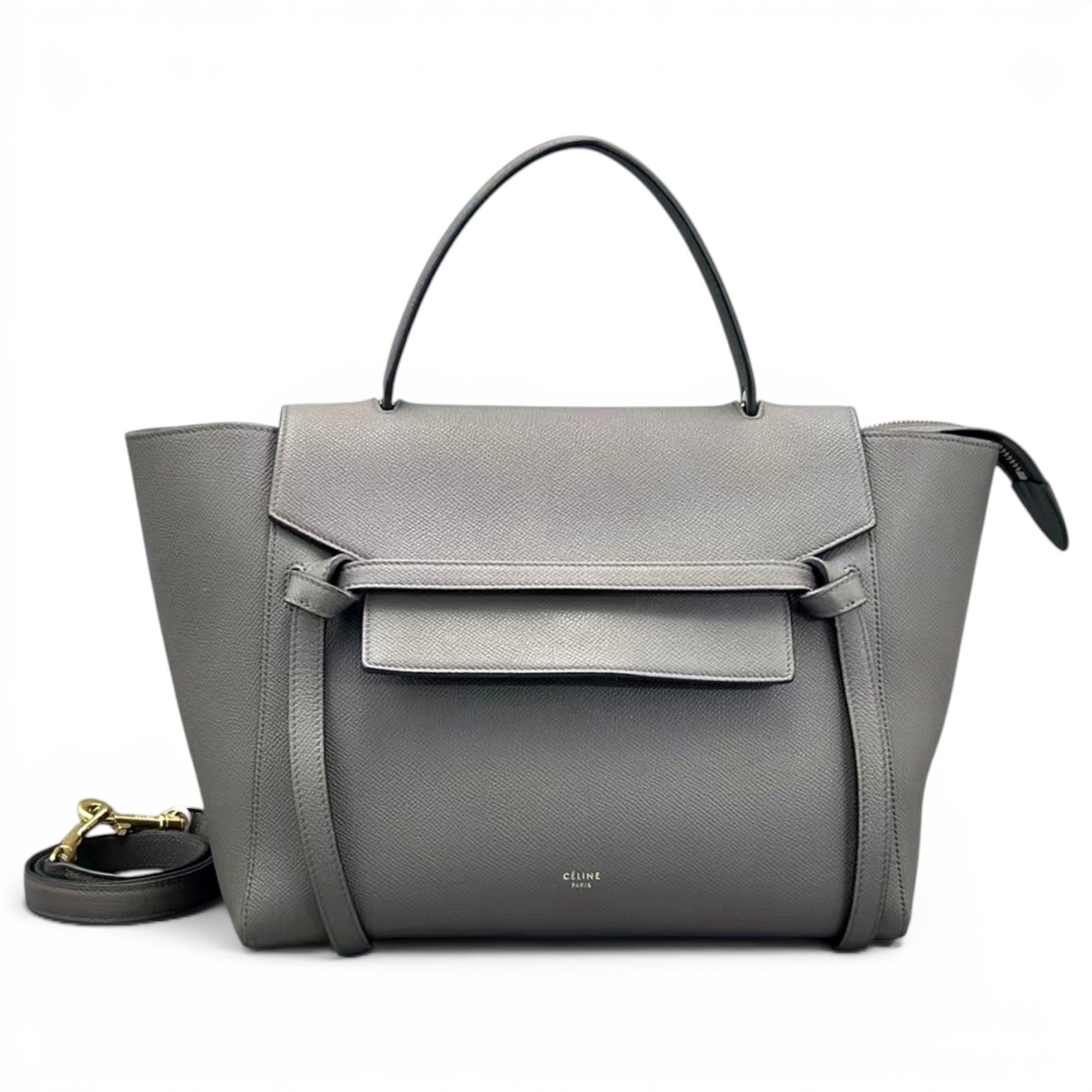 Belt leather handbag