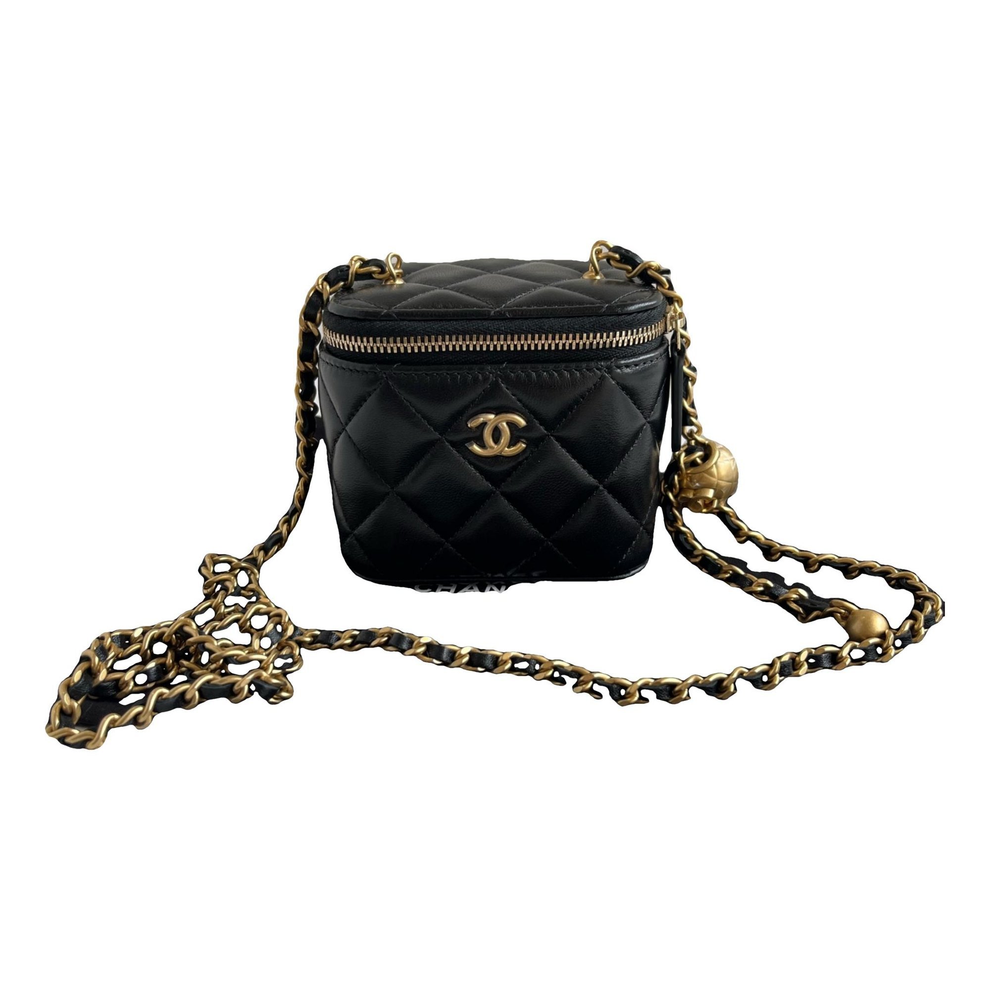 Trendy CC Vanity leather handbag