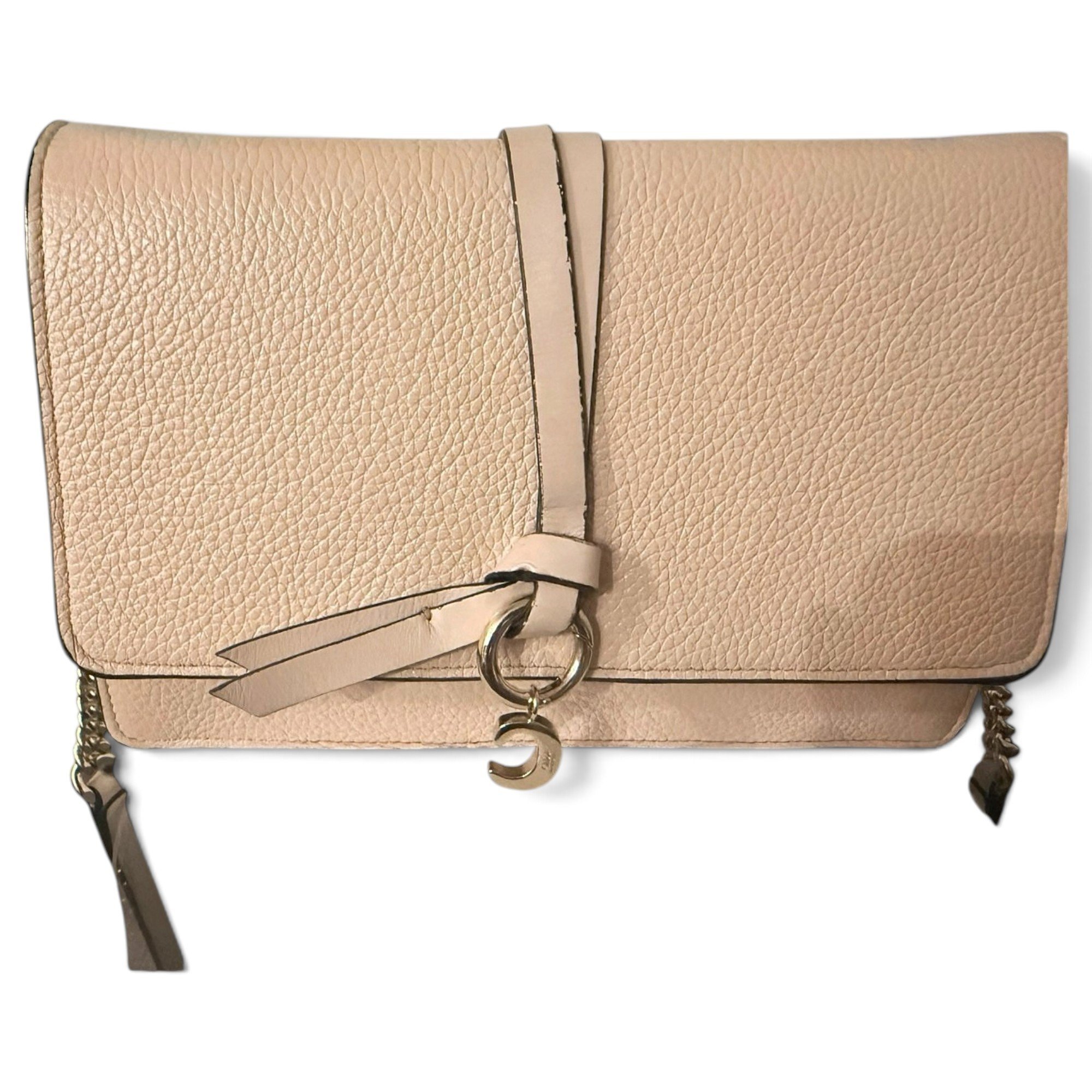 Alphabet leather handbag